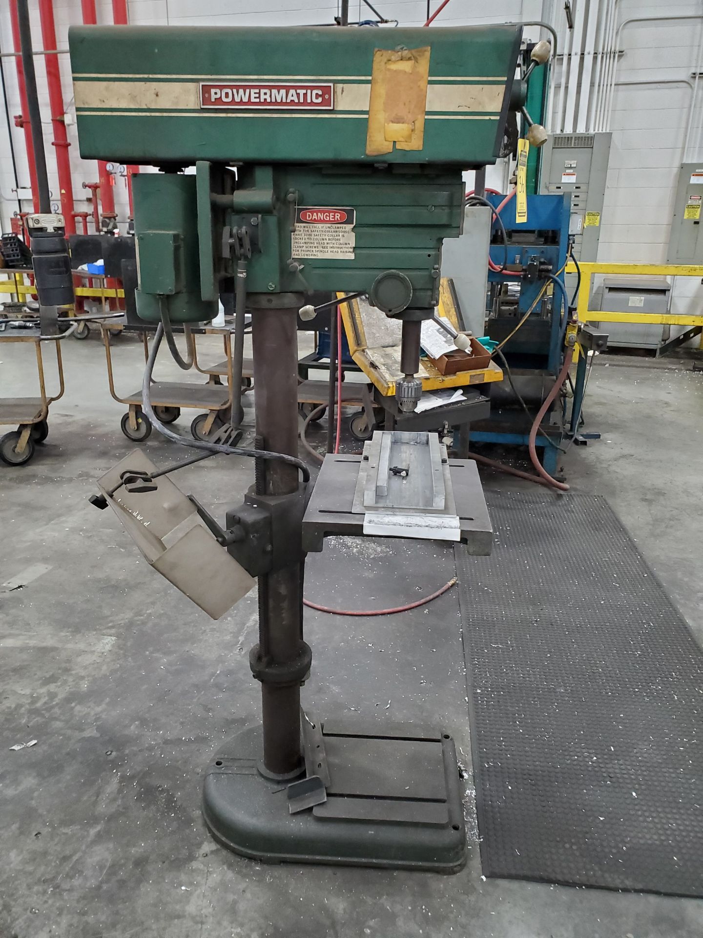 POWERMATIC VERTICAL DRILL PRESS, MODEL 1200, 250-4600 RPM, 18'` X 16'` SLOTTED TABLE - Image 2 of 6