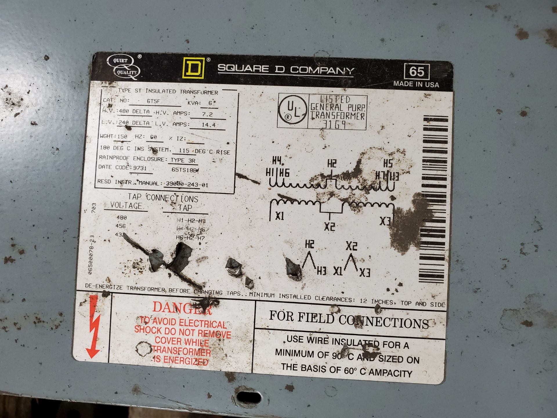 PALLET OF (6) TRANSFORMERS - UP TO 5 KVA - Image 6 of 7