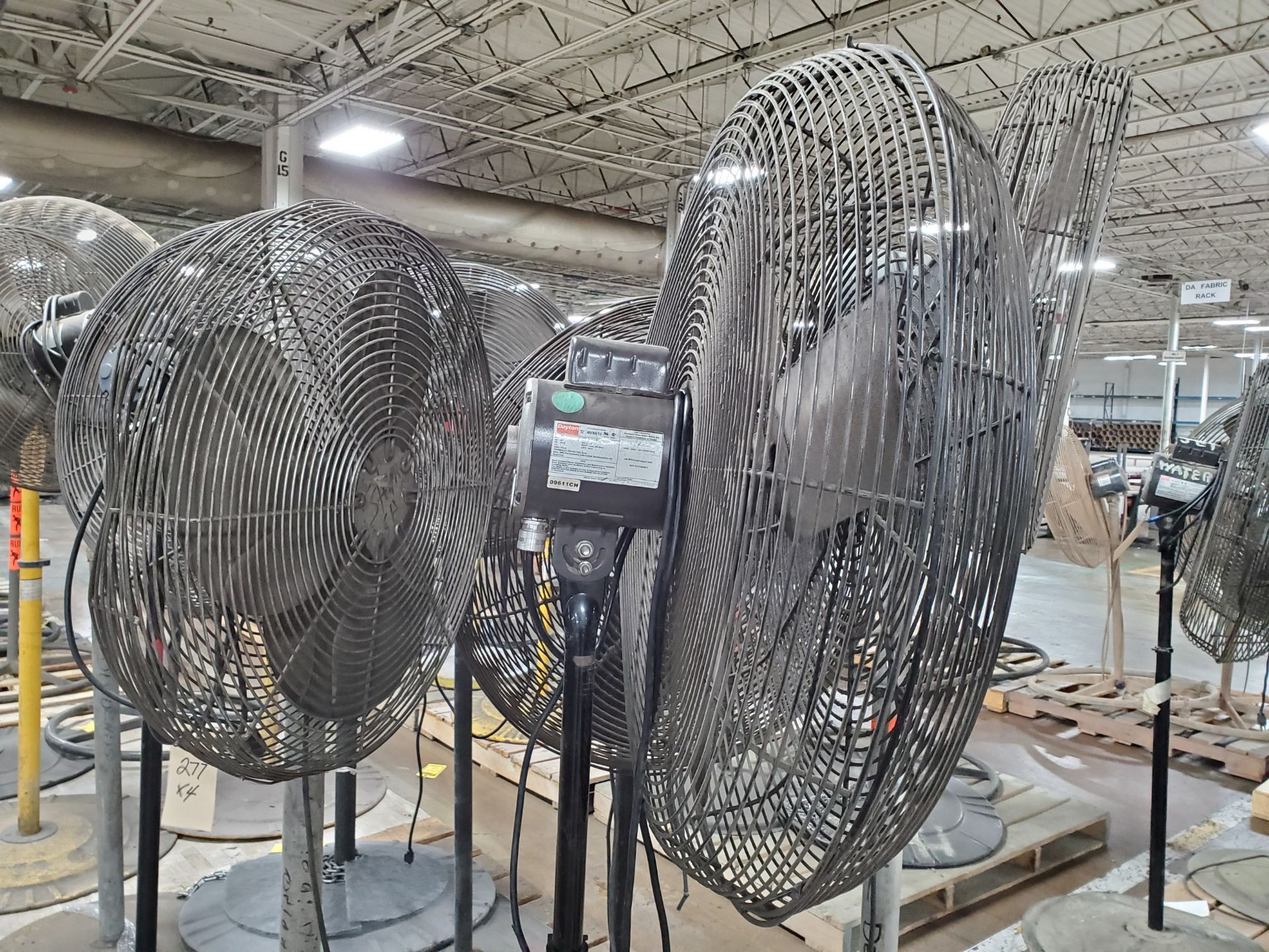 (4) PEDESTAL SHOP FANS - SOME ADJUSTABLE HEIGHT, 24'`-36'` - Image 5 of 5