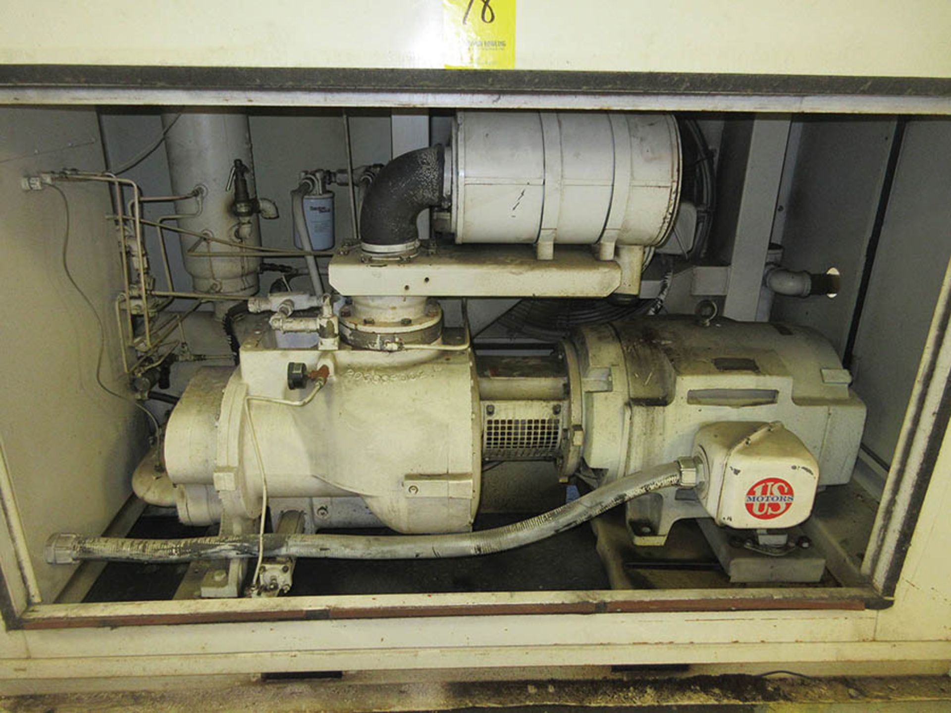 GARDNER DENVER ELECTRA-SAVER MODEL EAPQMC 100-HP ROTARY SCREW AIR COMPRESSOR (APPROX. 85,000 - Image 4 of 5