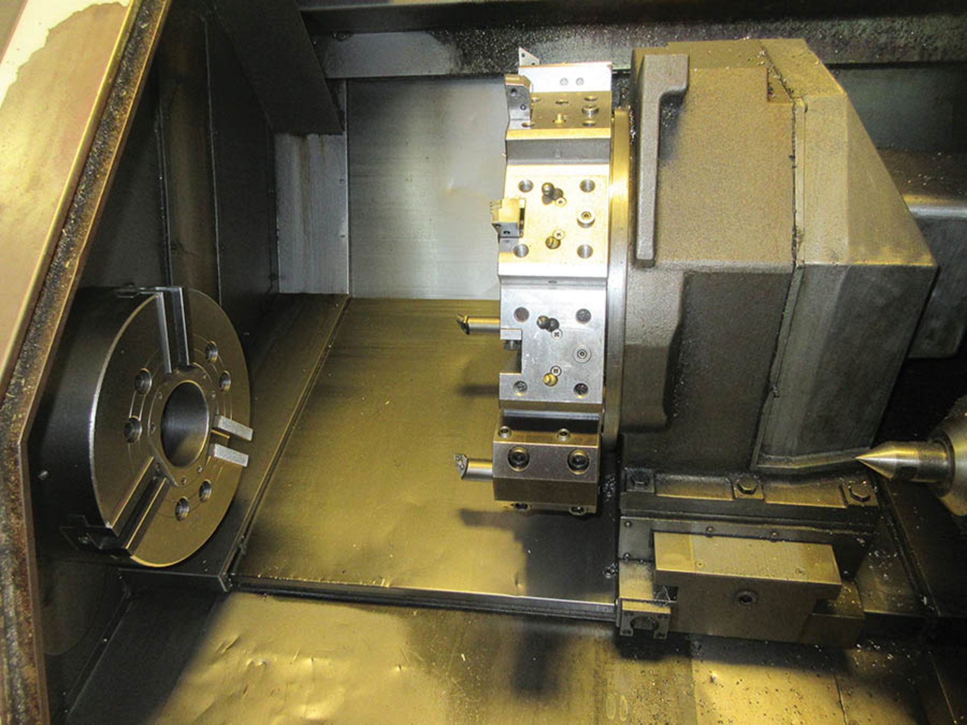 1993 OKUMA LB35II CNC TURNING CENTER, KIATAWA B15 15'' 3-JAW CHUCK, TAILSTOCK, 12-POSITION TOOL - Image 2 of 7