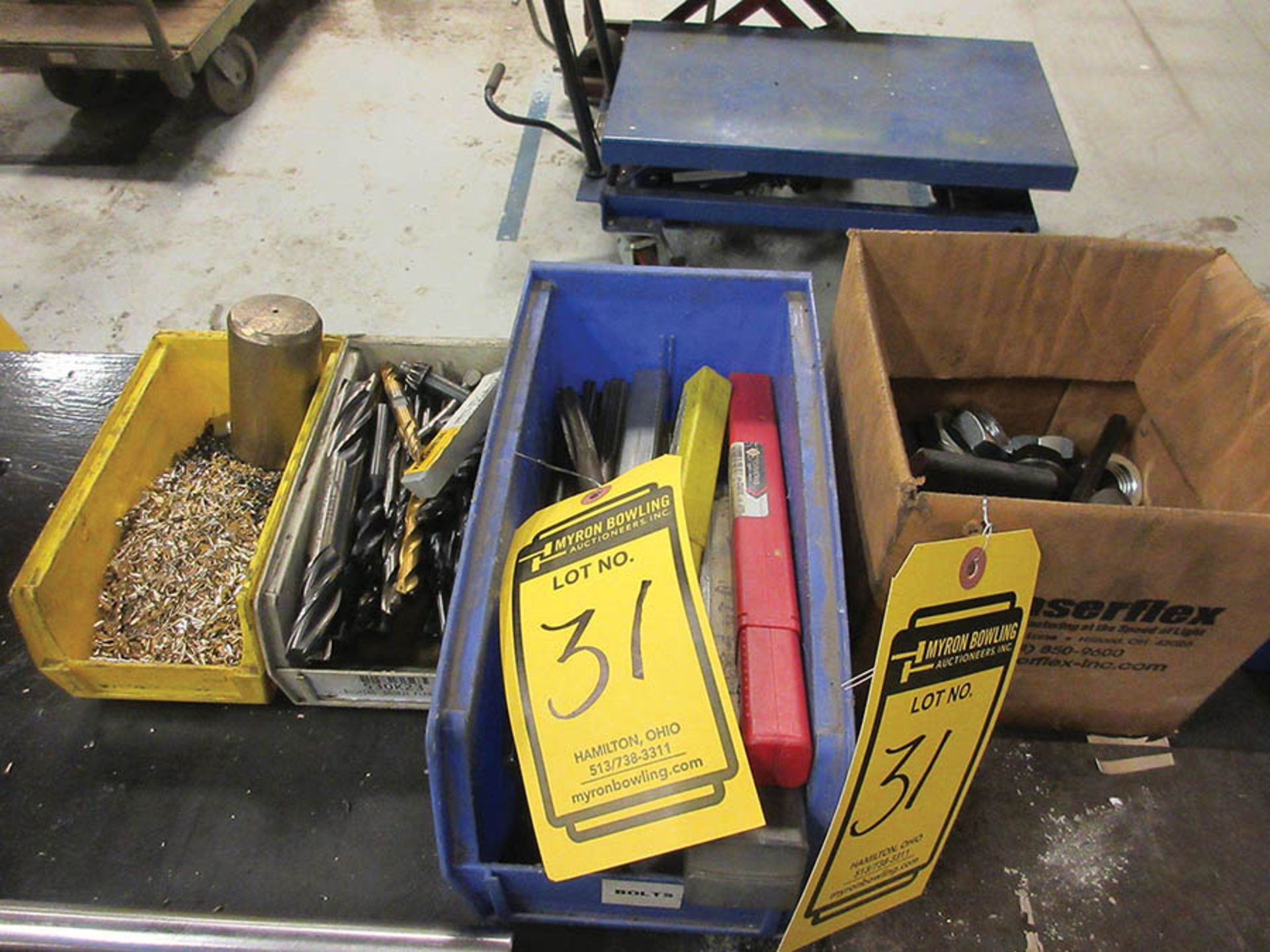 HOLD-DOWNS W/ ORGANIZERS, DRILL BITS, REAMERS - Image 2 of 2