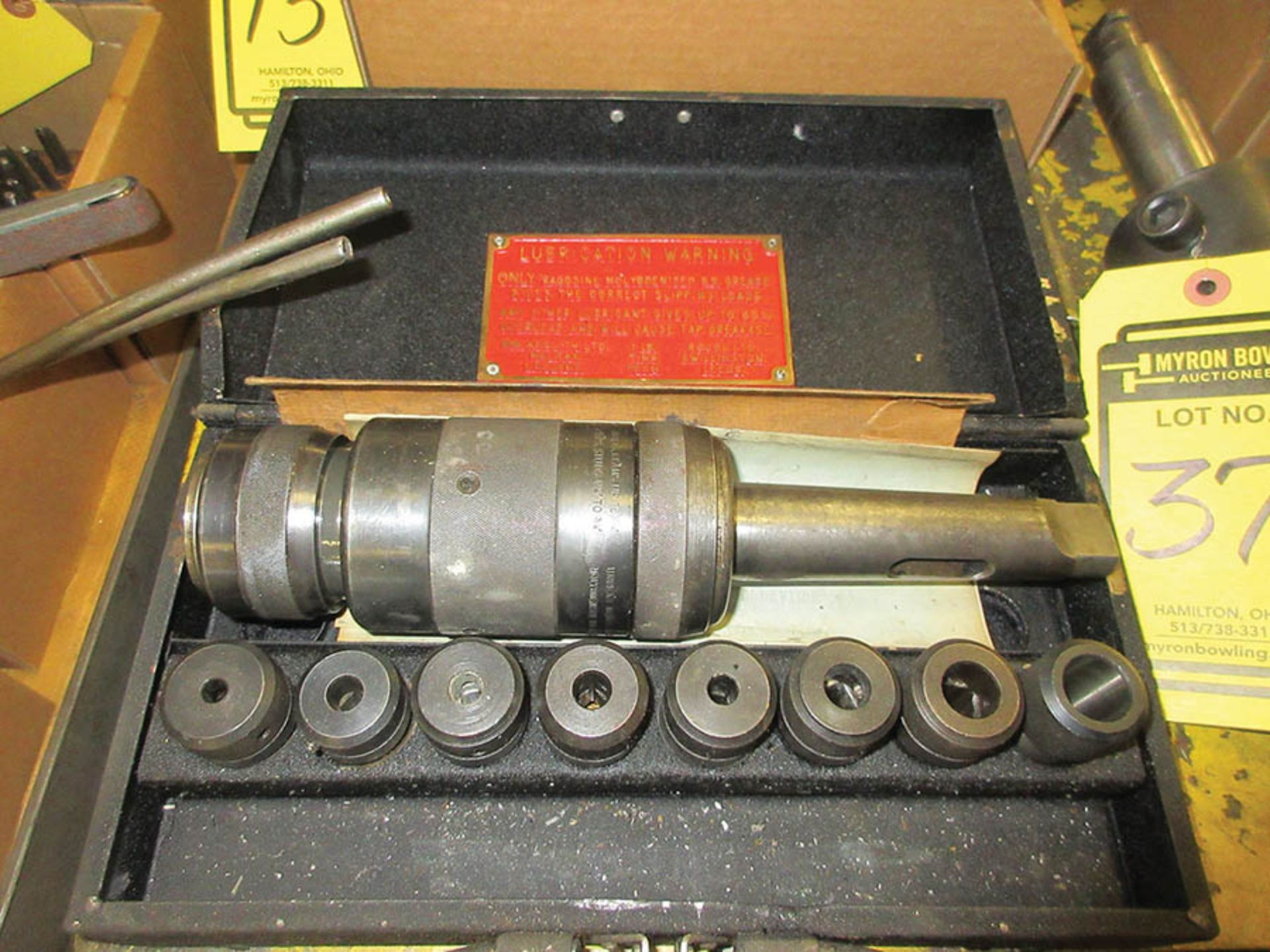 ASQUITH DRILLING/TAPPING HEAD W/ ADAPTORS, DRILLS/REAMS TO 7/8'', TAPS: 1/4-3/4''