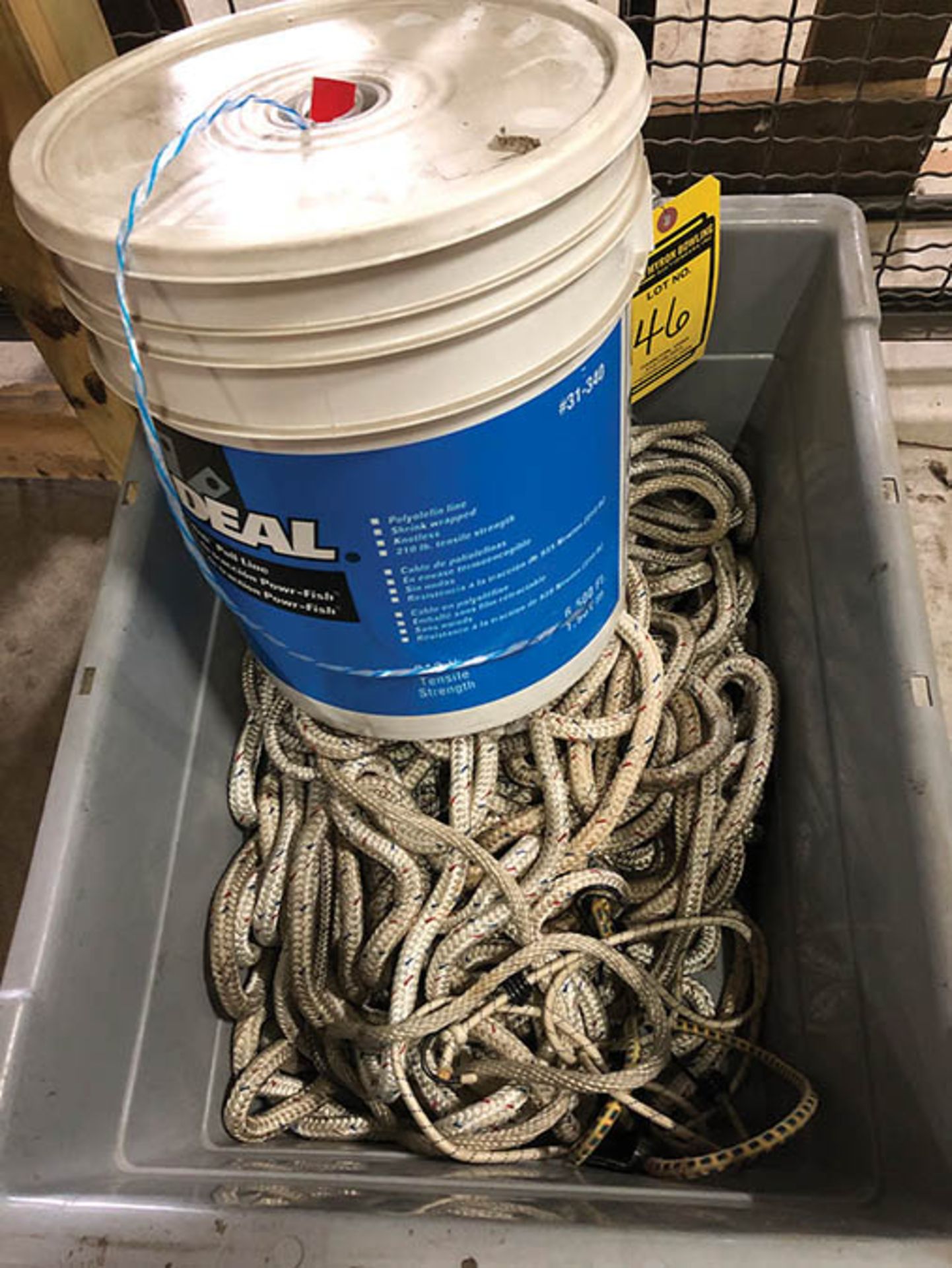 TUB OF ROPE