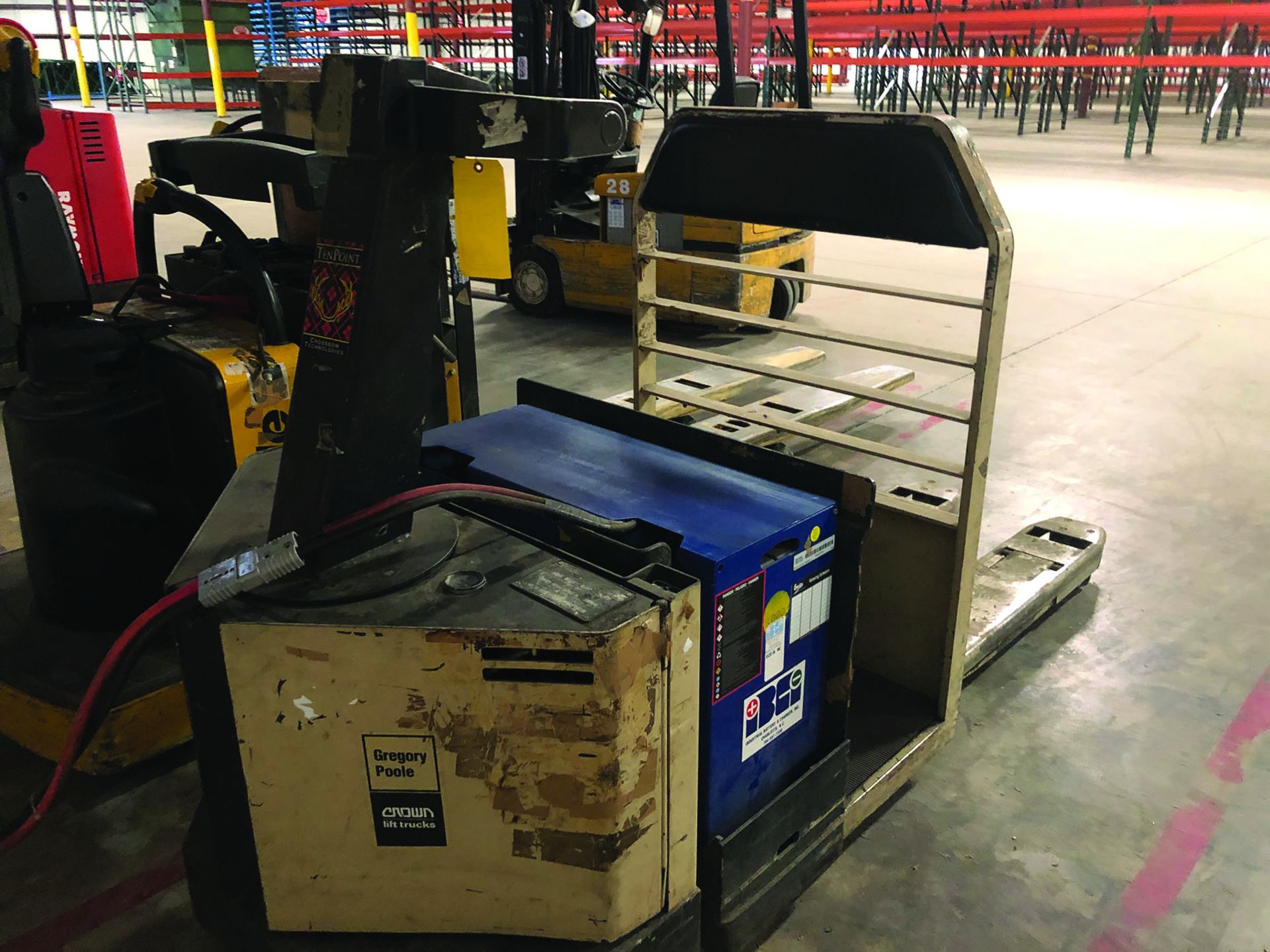 1993 CROWN ELECTRIC PALLET JACK, MODEL # 60PC 2743, S/N- W84574