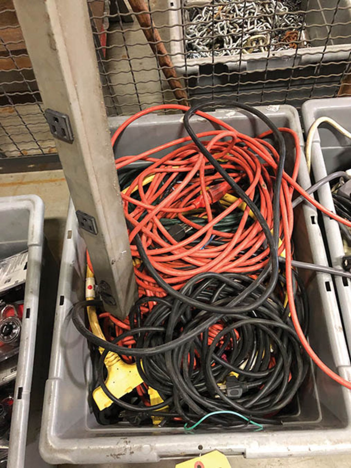 (2) BINS OF ELECTRIC CORDS