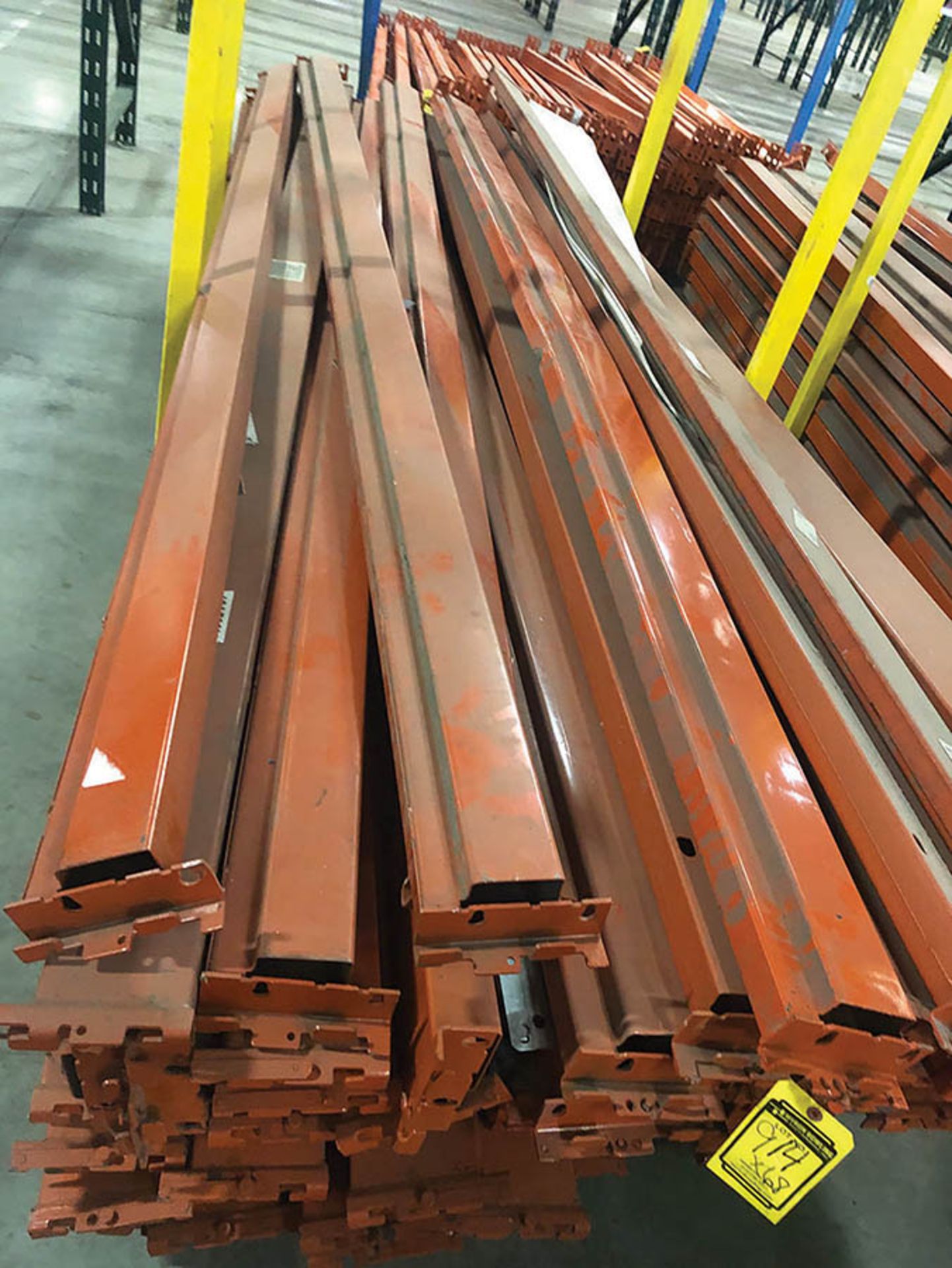 (X68) RIDGE-U-RAK 135'` X 5'` BEAMS, MODEL # RU-S-300, WITH A TIER RACK, UNBANDED