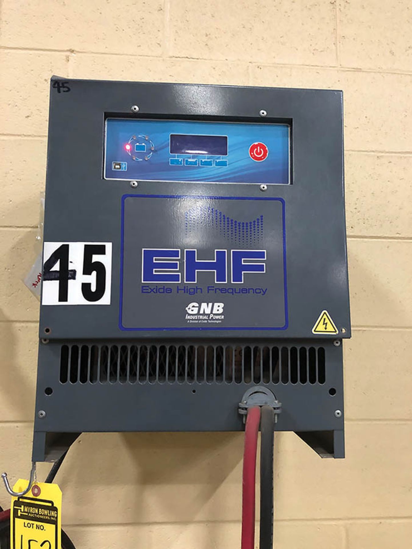 EXIDE HIGH FREQUENCY BATTERY CHARGER, MODEL # EHF24T150M, 12 CELL THREE PHASE