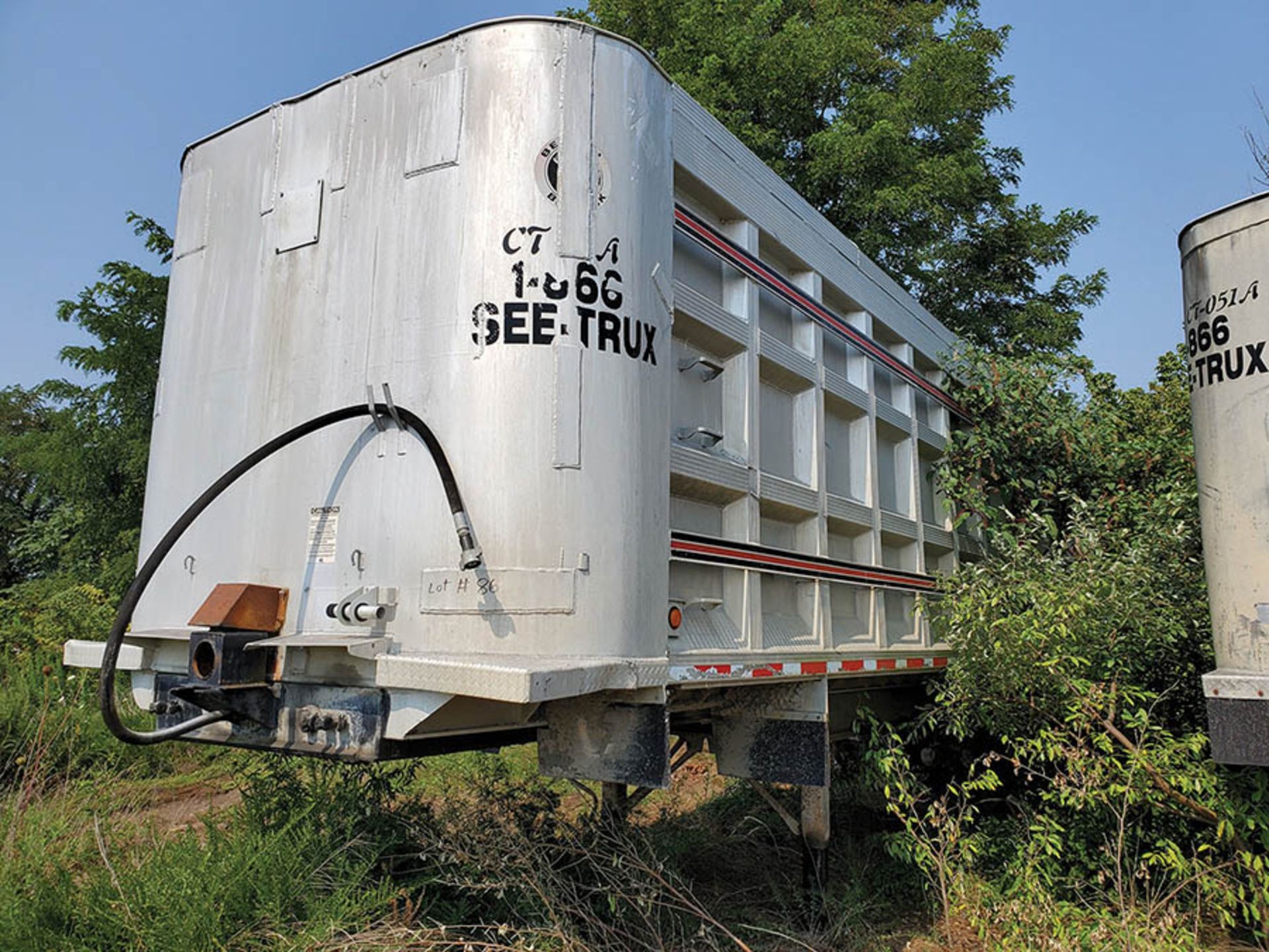 BENSON HYDRAULIC END DUMP T/A ALUMINUM TRAILER, VIN, LOCATION: MARCO SHOP ***DELAYED TITLE: BUYER - Image 6 of 6