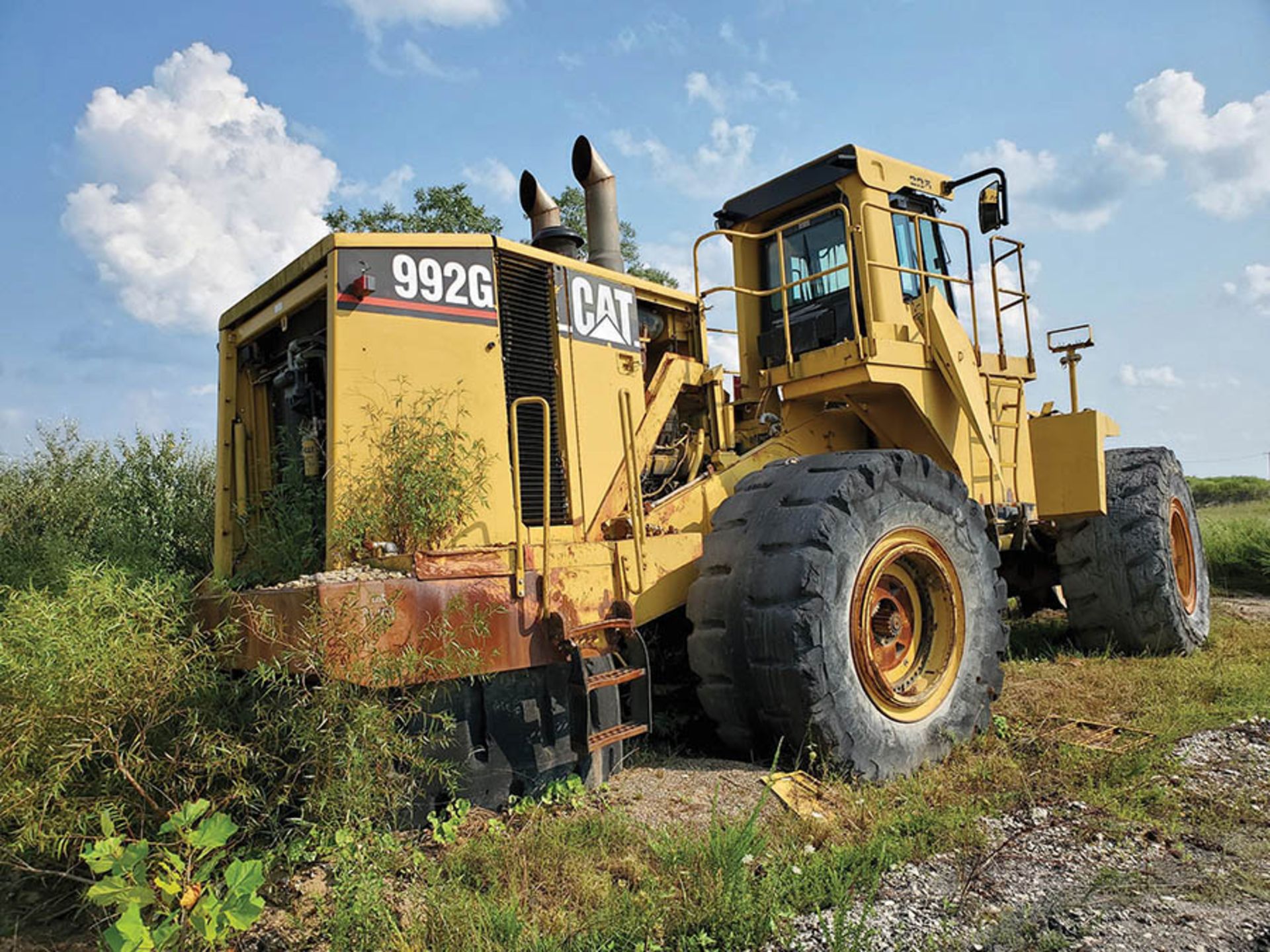 CATERPILLAR 992G WHEEL LOADER, PIN CATO992GHADZ00341, PARTS MACHINE, 225, LOCATION: CZAR TARP RACK - Image 7 of 8