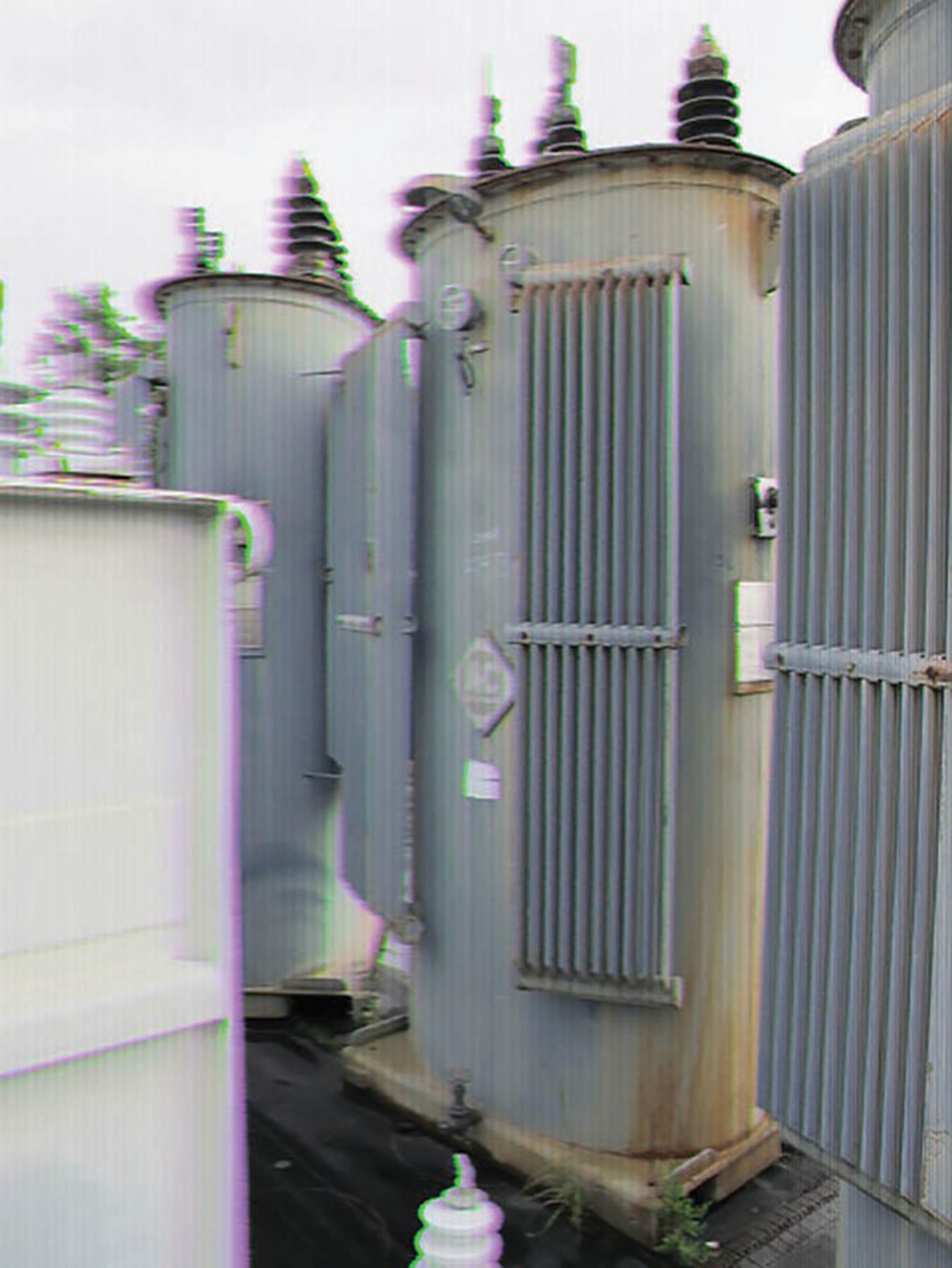 ALLIS CHALMERS 833 KVA CONTINUOUS SINGLE PHASE TRANSFORMER, S/N 2650976, 34,500 HV., 2,400 LV., 156 - Image 4 of 4