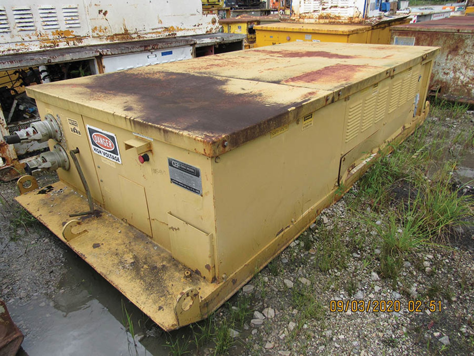 OHIO BRASS MINE POWER TRANSFORMER, MODEL 10525, 12470 IN 480 OUT, 300 KVA, S/N 1815-4013 - Image 3 of 3