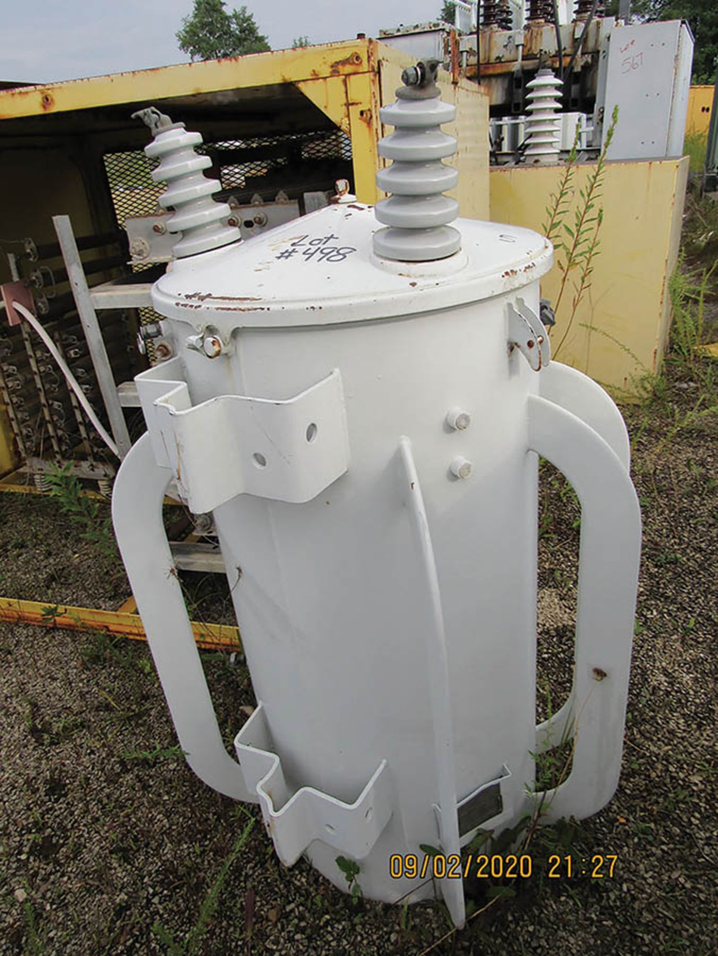 WESTINGHOUSE 100 KVA TRANSFORMER, S/N 80A075158, 7200/12470Y HV., 240/480 LV., 5