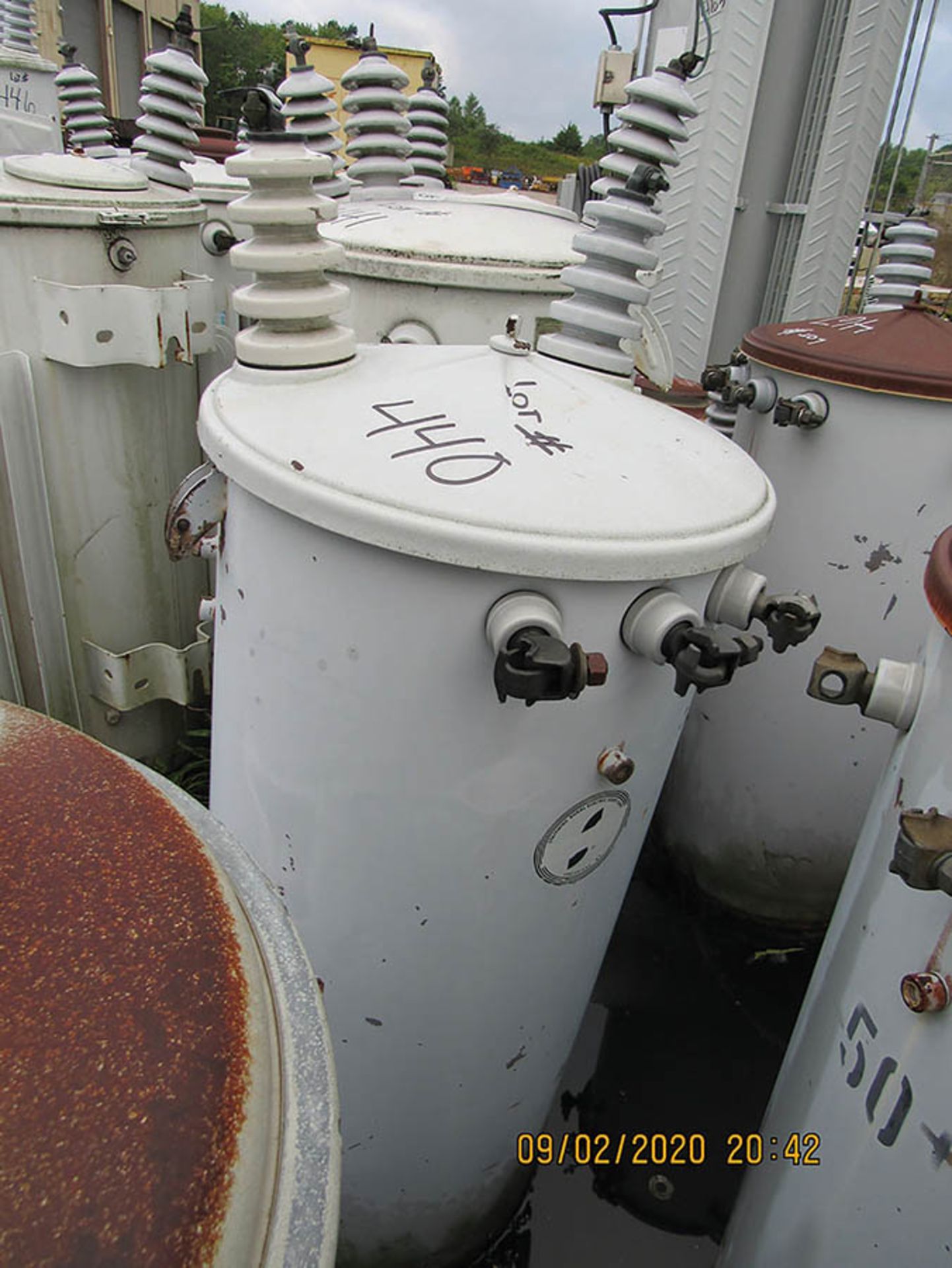 KY RUAL CO. 50 KVA TRANSFORMER, S/N 443978A, 7620/13200T-120/240, 56 - Image 2 of 2