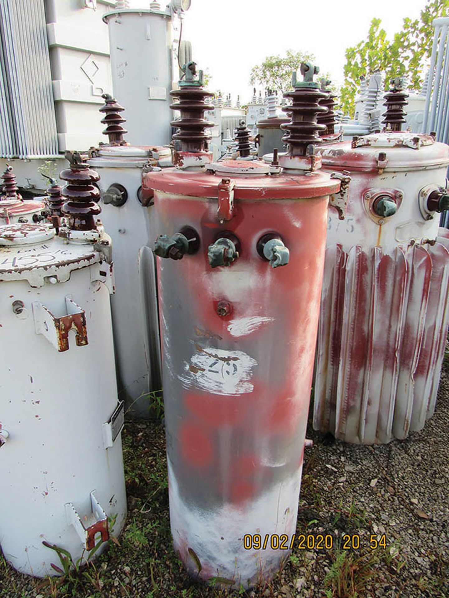 CONTINENTAL 25 KVA TRANSFORMER, SINGLE PHASE, 7200/12470Y HV., 240/480 LV., 17 - Image 2 of 3