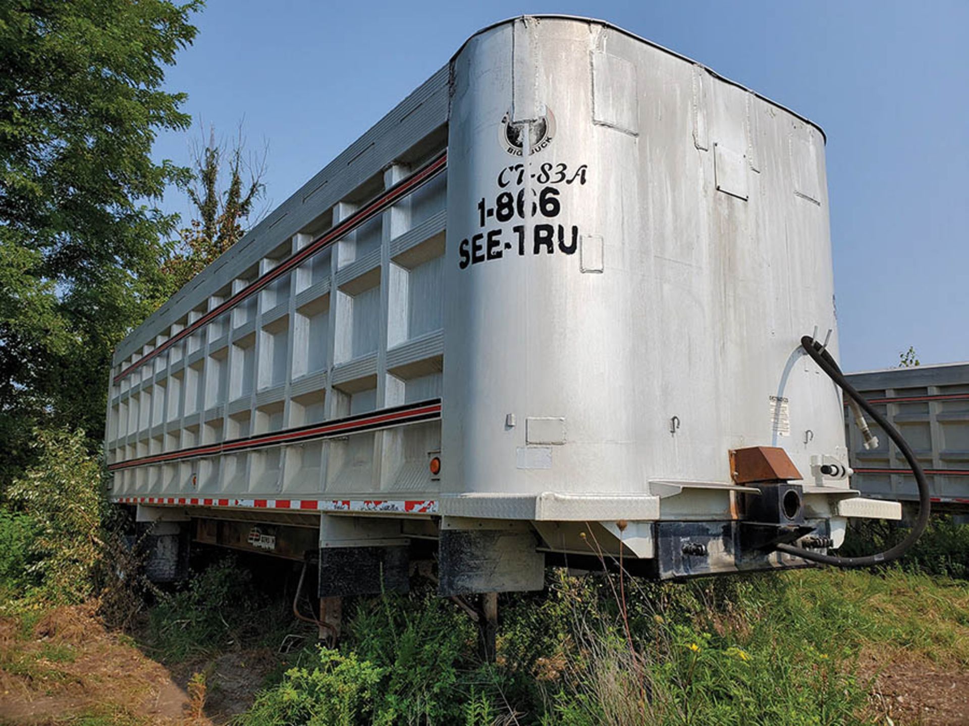 BENSON HYDRAULIC END DUMP T/A ALUMINUM TRAILER, VIN, LOCATION: MARCO SHOP ***DELAYED TITLE: BUYER