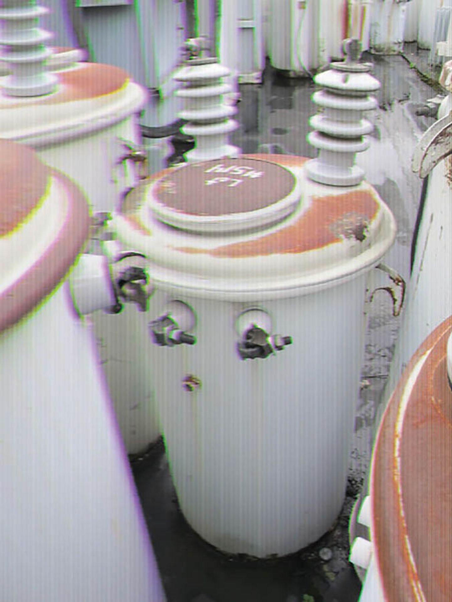 GENERAL ELECTRIC 25 KVA TRANSFORMER, S/N L374146Y74AA, 7,200/12,470Y HV., 240/80 LV., 104 - Image 3 of 3