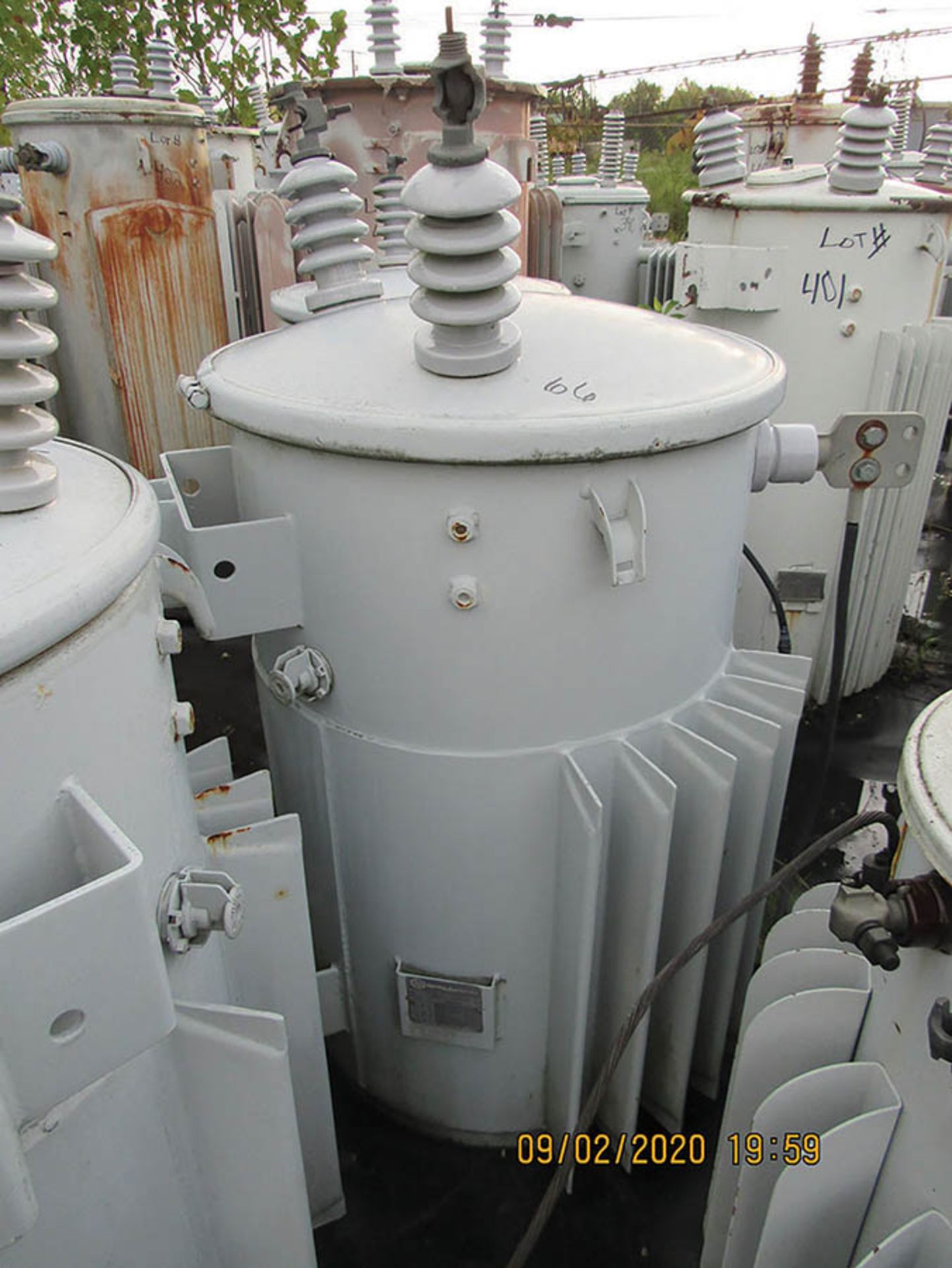 T&R 100 KVA TRANSFORMER, NO. 100225-7, 7200/12470Y, 277/480Y V., 66 - Image 3 of 3