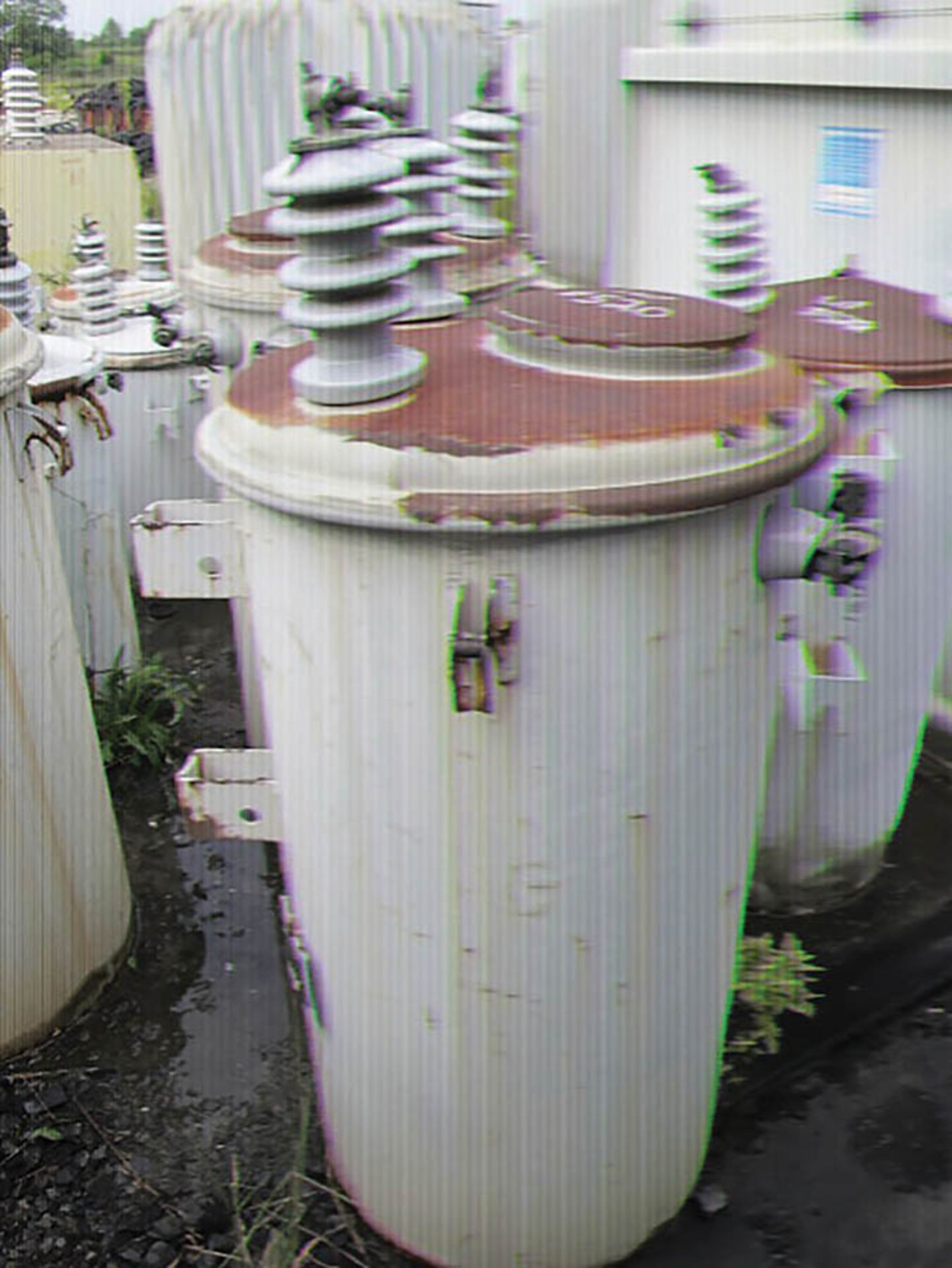 GENERAL ELECTRIC 50 KVA TRANSFORMER, S/N K654037Y72AA, 7,200/12,470Y HV., 240/480 LV., 161 - Image 2 of 2