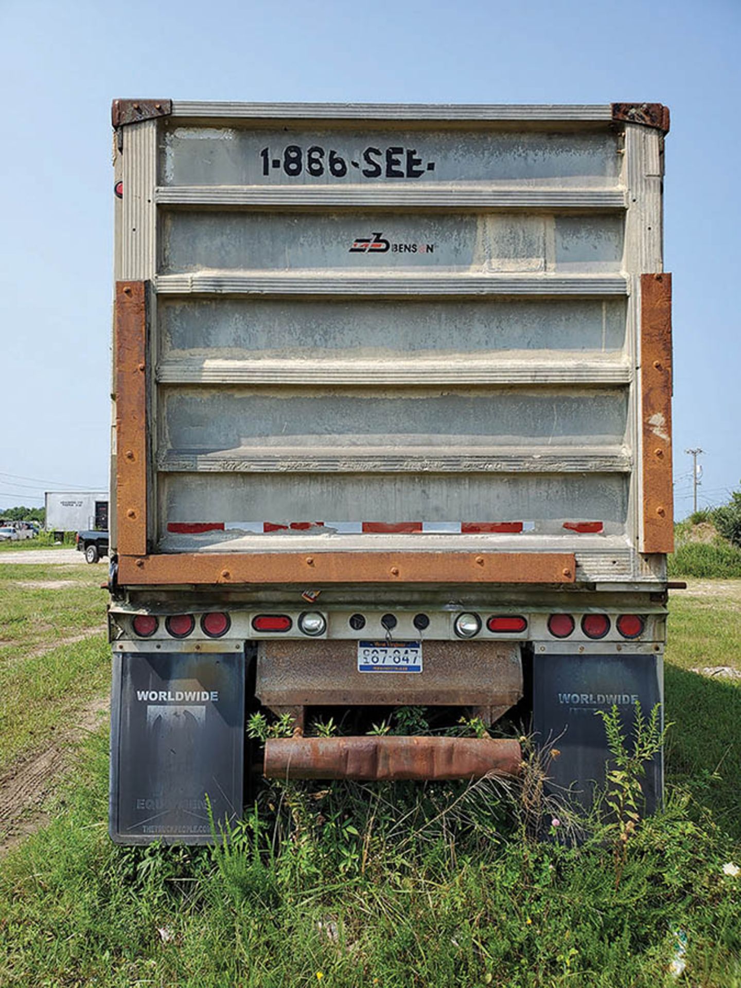 BENSON HYDRAULIC END DUMP T/A ALUMINUM TRAILER, VIN, KCT 050A, LOCATION: MARCO SHOP ***DELAYED TITL - Image 7 of 7