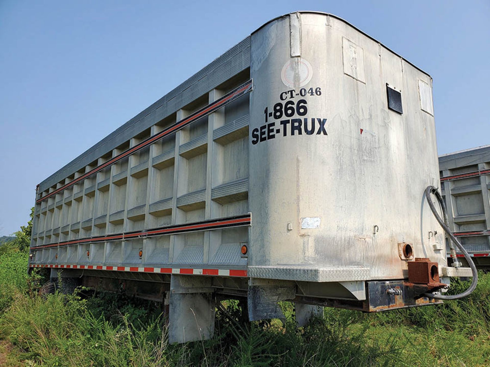 BENSON HYDRAULIC END DUMP T/A ALUMINUM TRAILER, VIN,CT 046, LOCATION: MARCO SHOP ***DELAYED TITLE: