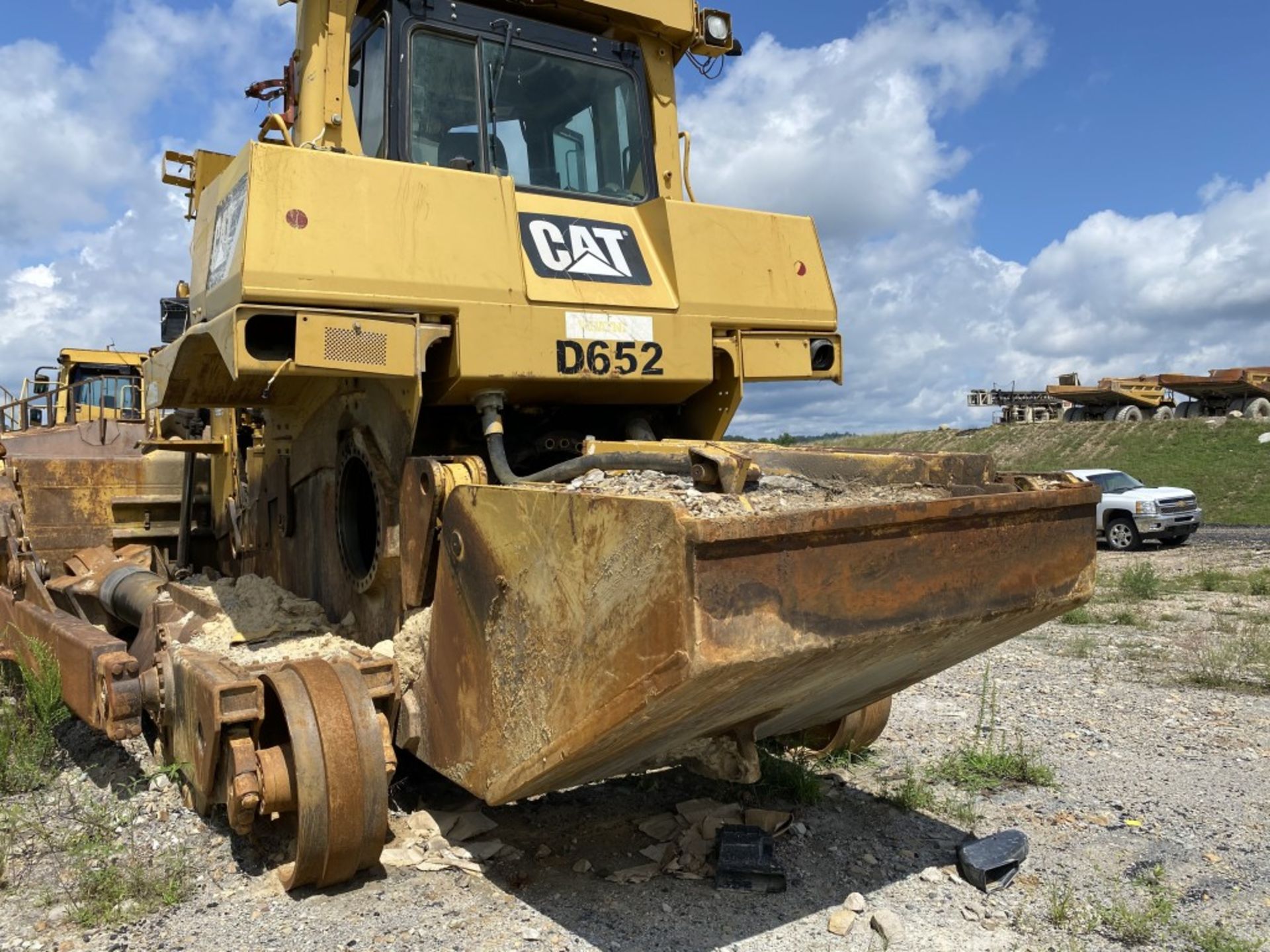 CATERPILLAR D10T DOZER, S/N: RJG01377, CAT C-27 DIESEL ENGINE, 17' DOZER BLADE, MISSING - Image 4 of 11