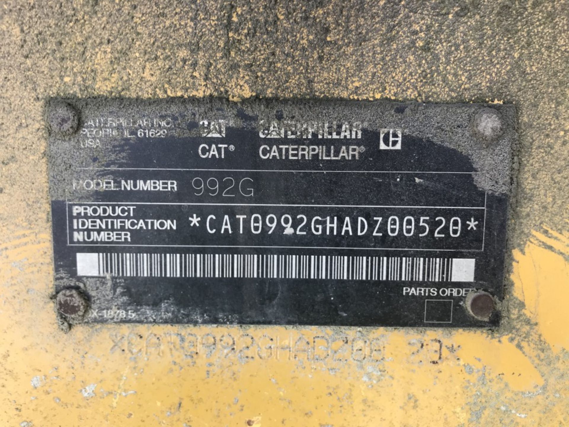 CATERPILLAR 992G WHEEL LOADER FOR PARTS, S/N: CAT0992GHADZ00520, CAT DIESEL ENGINE, MISSING A LOT OF - Image 15 of 15