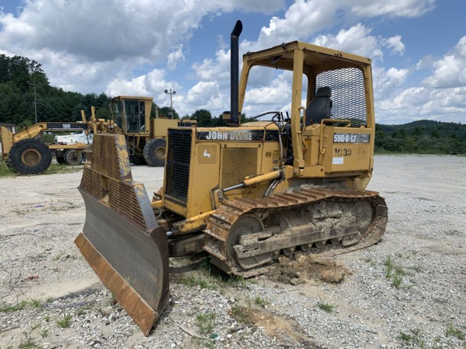 1996 JOHN DEERE 550G LT SERIES IV DOZER, JD 4 CYLINDER TURBO DIESEL, 4 SPEED POWERSHIFT TRANS, 6-WAY