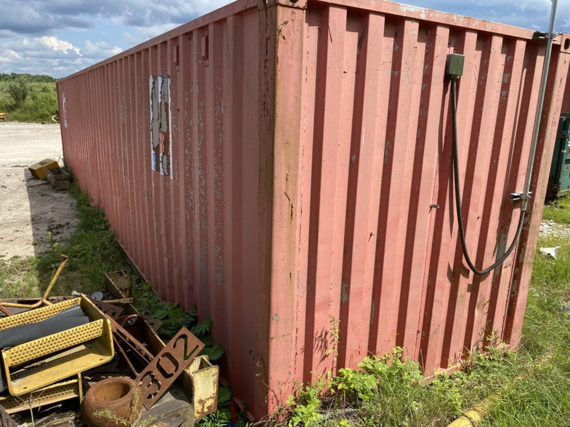 40' STEEL STORAGE CONTAINER FULL OF NEW FILTERS, HARDWARE, AND PARTS, HAS SHELVING & LIGHT - Image 24 of 24