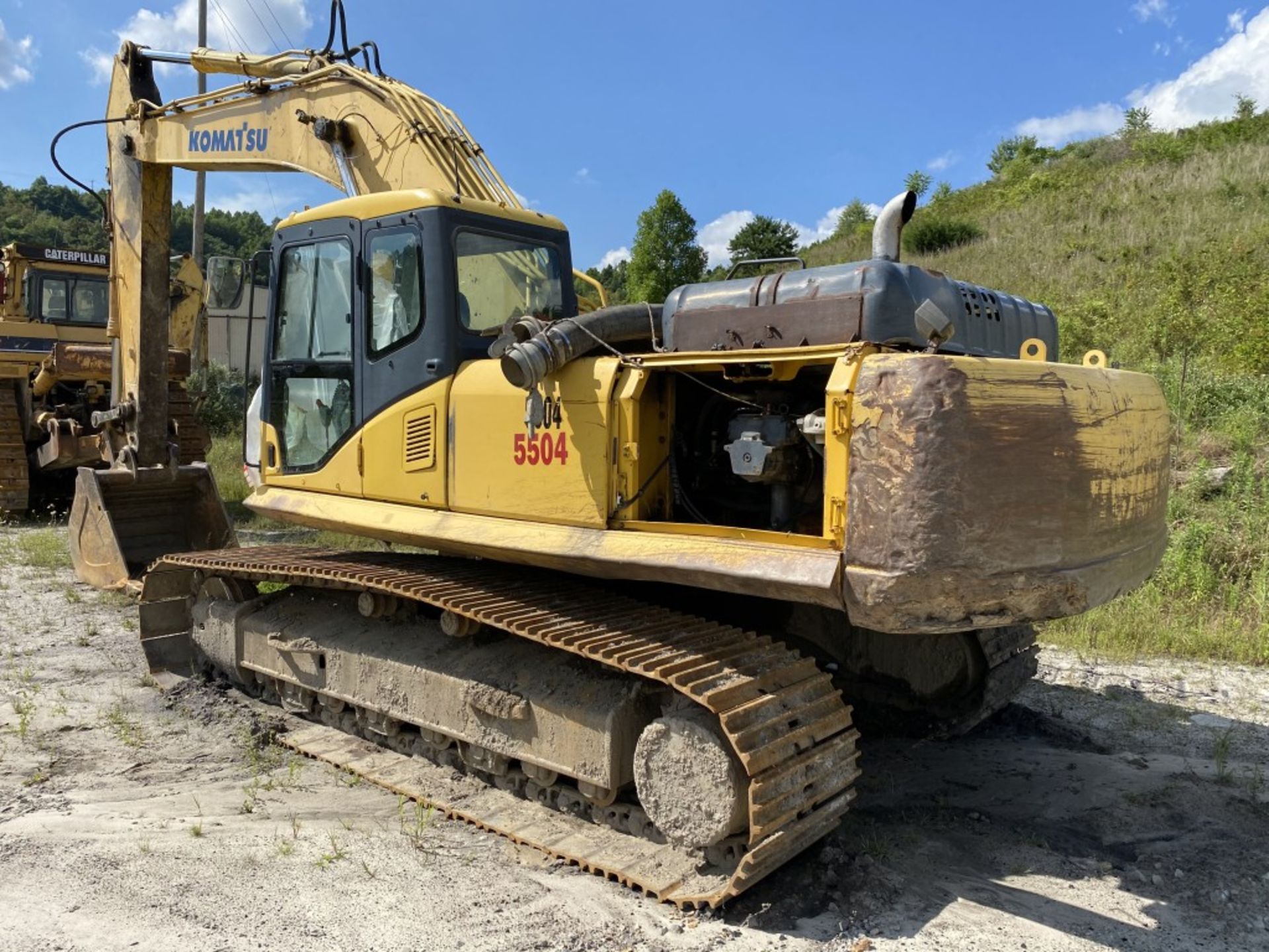 2003 KOMATSU PC300LC-7L HYDRAULIC EXCAVATOR, ENCLOSED CAB, S/N:A85665, 20,351 HOURS, 34'' TRACK SHOE - Image 4 of 23