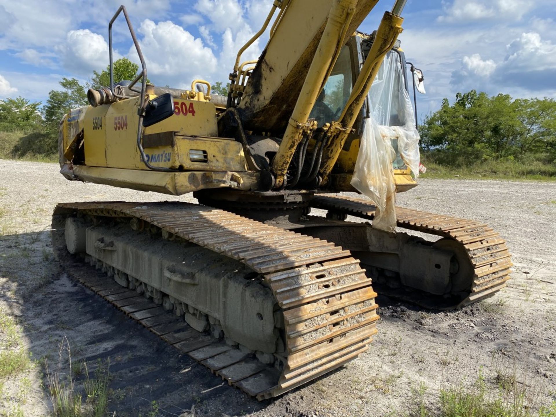 2003 KOMATSU PC300LC-7L HYDRAULIC EXCAVATOR, ENCLOSED CAB, S/N:A85665, 20,351 HOURS, 34'' TRACK SHOE - Image 8 of 23