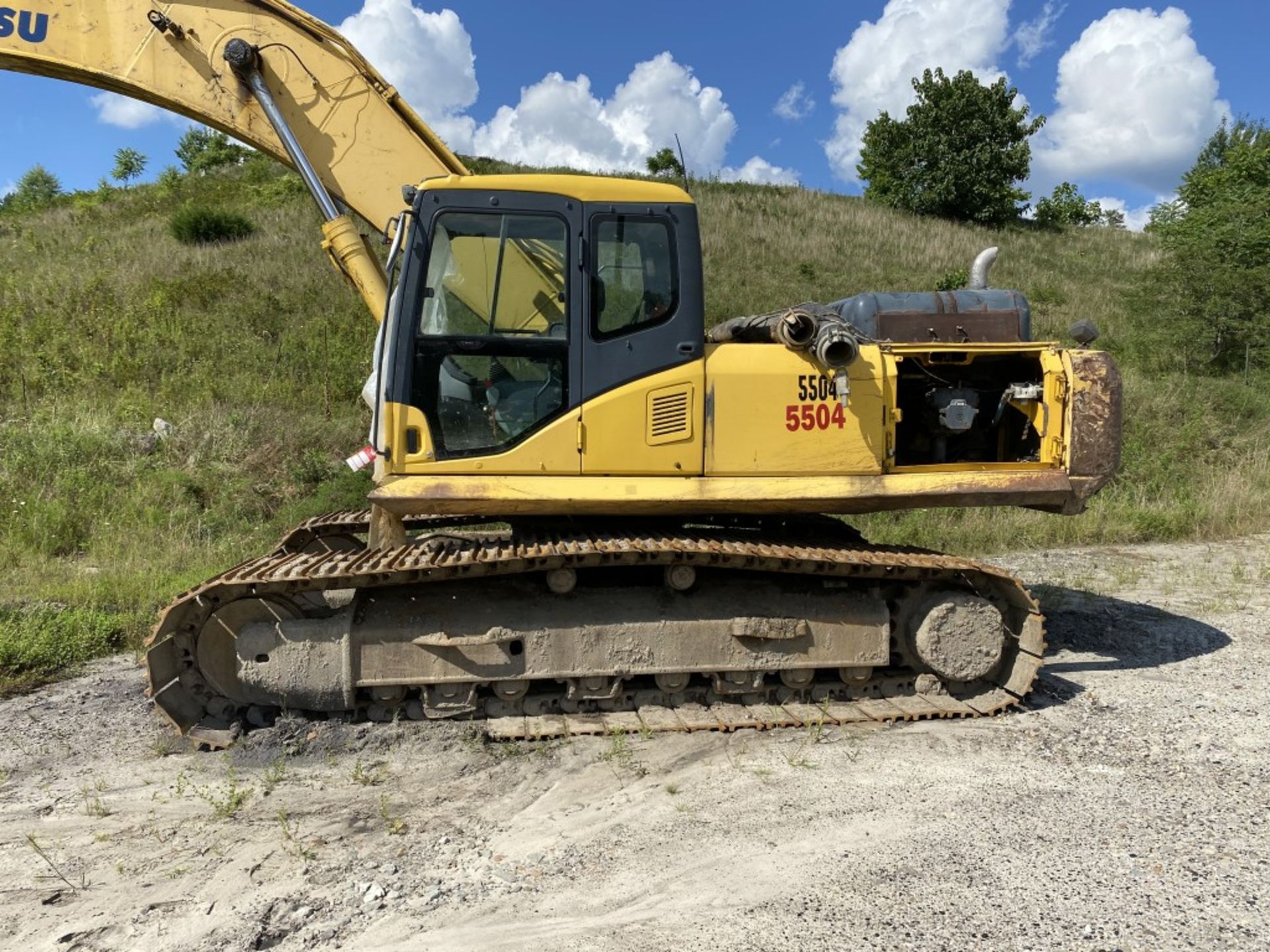 2003 KOMATSU PC300LC-7L HYDRAULIC EXCAVATOR, ENCLOSED CAB, S/N:A85665, 20,351 HOURS, 34'' TRACK SHOE - Image 5 of 23