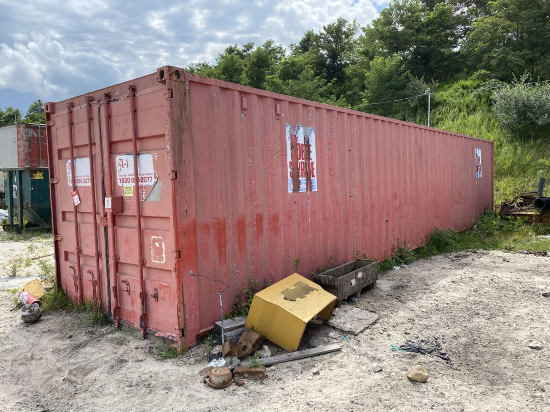 40' STEEL STORAGE CONTAINER FULL OF NEW FILTERS, HARDWARE, AND PARTS, HAS SHELVING & LIGHT - Image 21 of 24