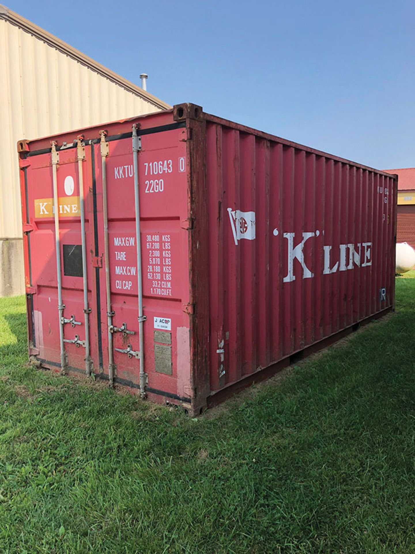 20' OCEAN SHIPPING CONTAINER