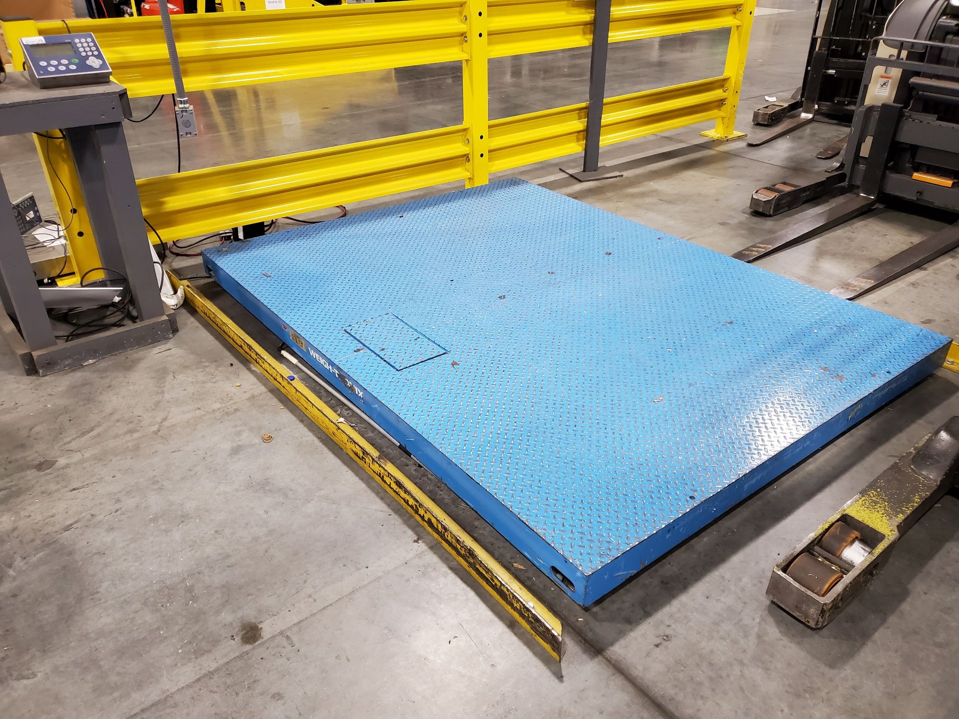 96''X 72'' AVERY WEIGHT-TRONIX DIGITAL FLOOR SCALE WITH METTLER-TOLEDO IND246 DRO UNIT, MODEL