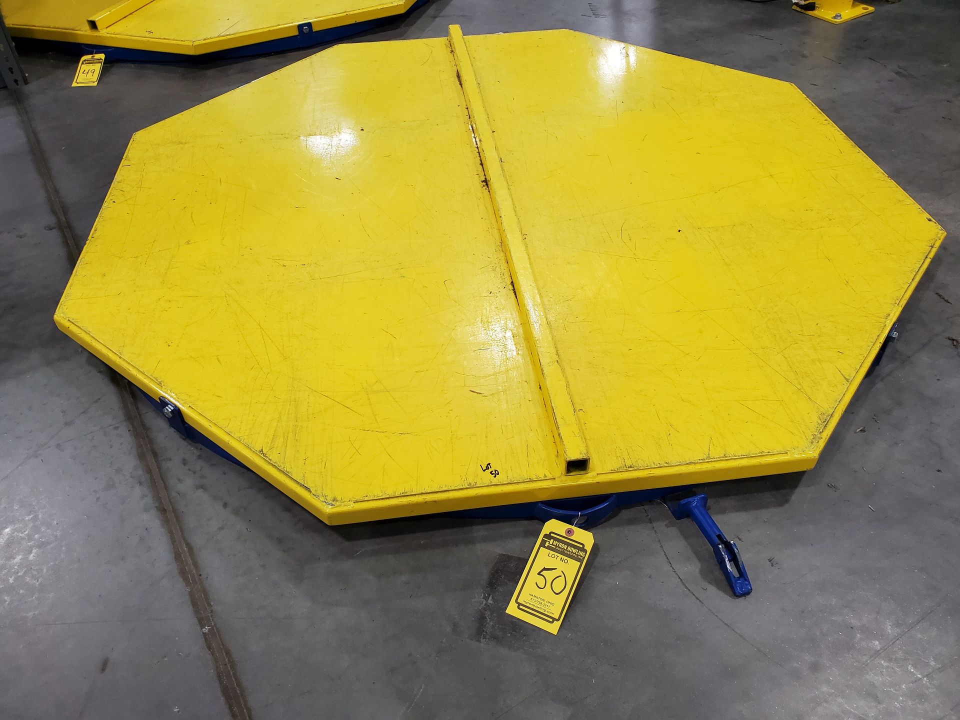 6,000 LB. 72'' X 72'' OCTAGON ROTARY FLOOR TURN TABLES, MODEL CA-72-6 - Image 2 of 5