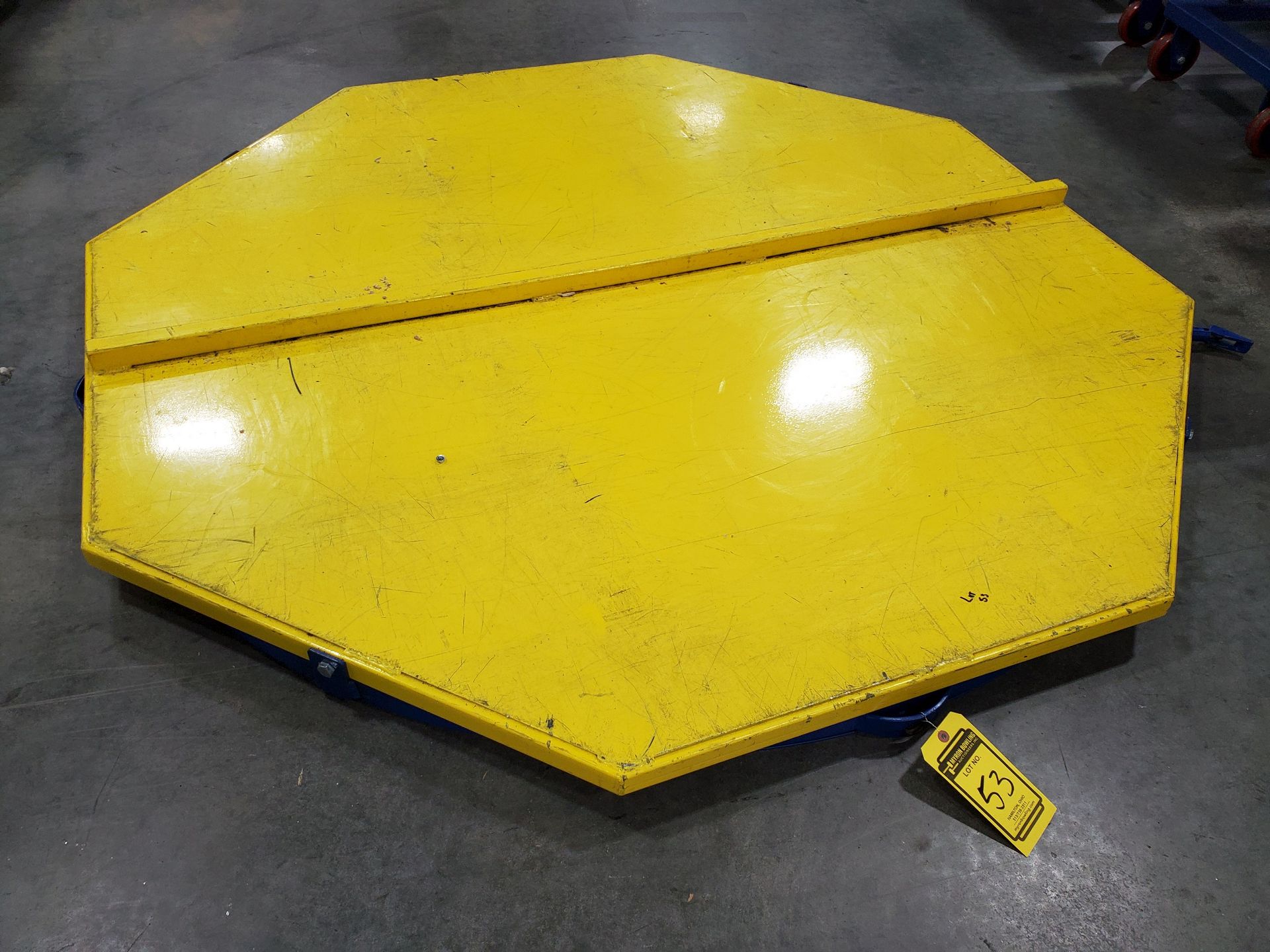 6,000 LB. 72'' X 72'' OCTAGON ROTARY FLOOR TURN TABLES, MODEL CA-72-6