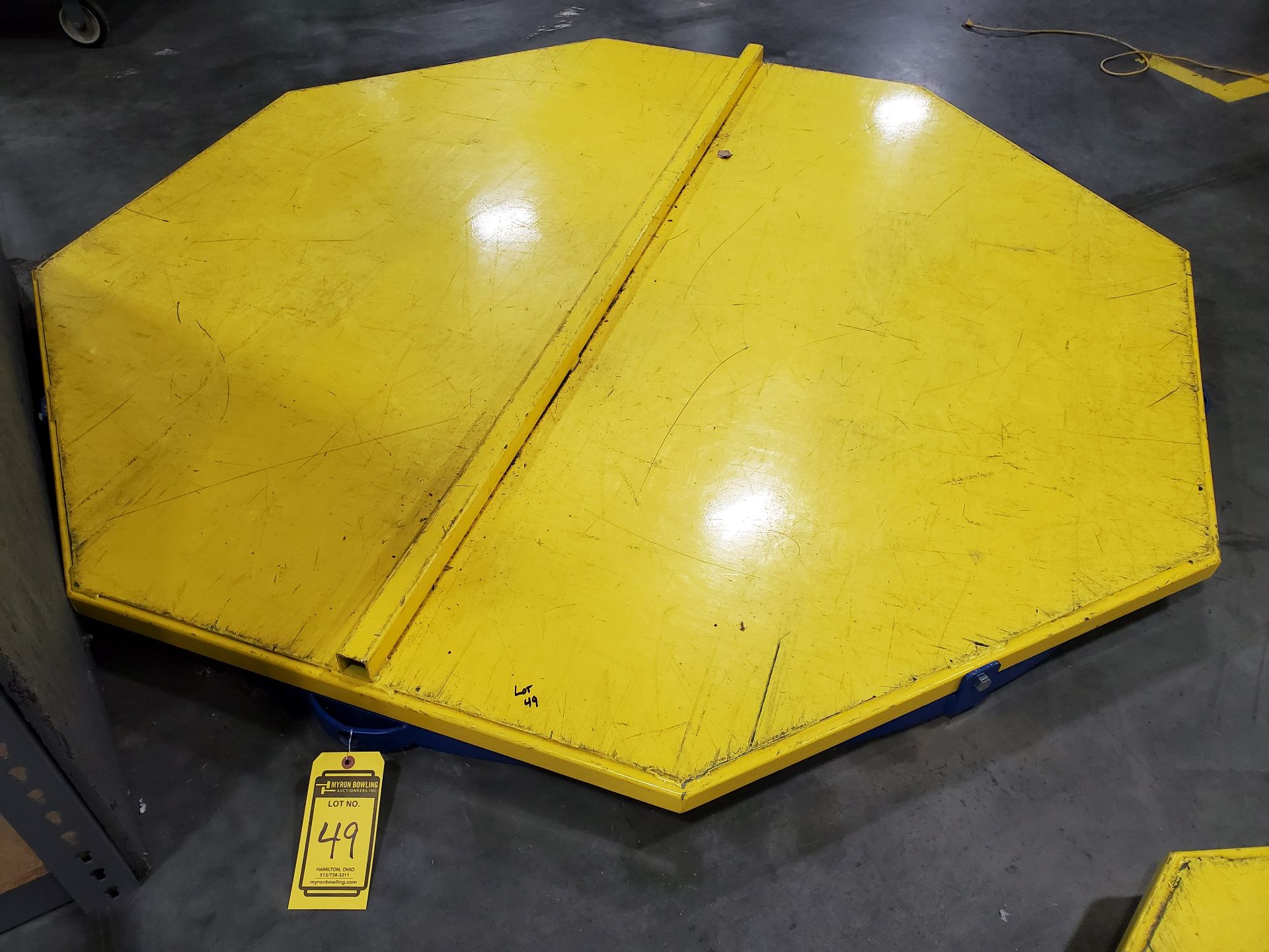 6,000 LB. 72'' X 72'' OCTAGON ROTARY FLOOR TURN TABLES, MODEL CA-72-6