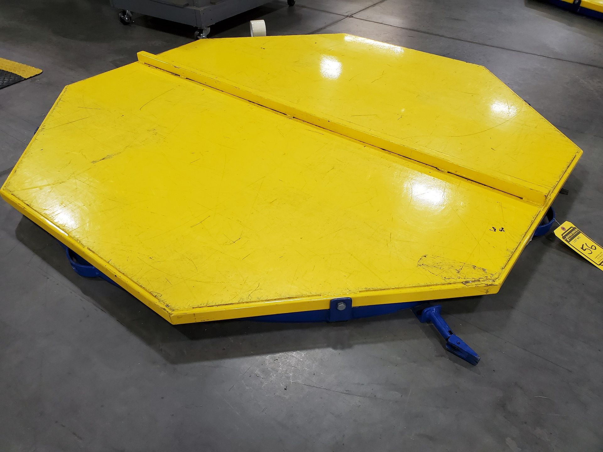 6,000 LB. 72'' X 72'' OCTAGON ROTARY FLOOR TURN TABLES, MODEL CA-72-6 - Image 2 of 4