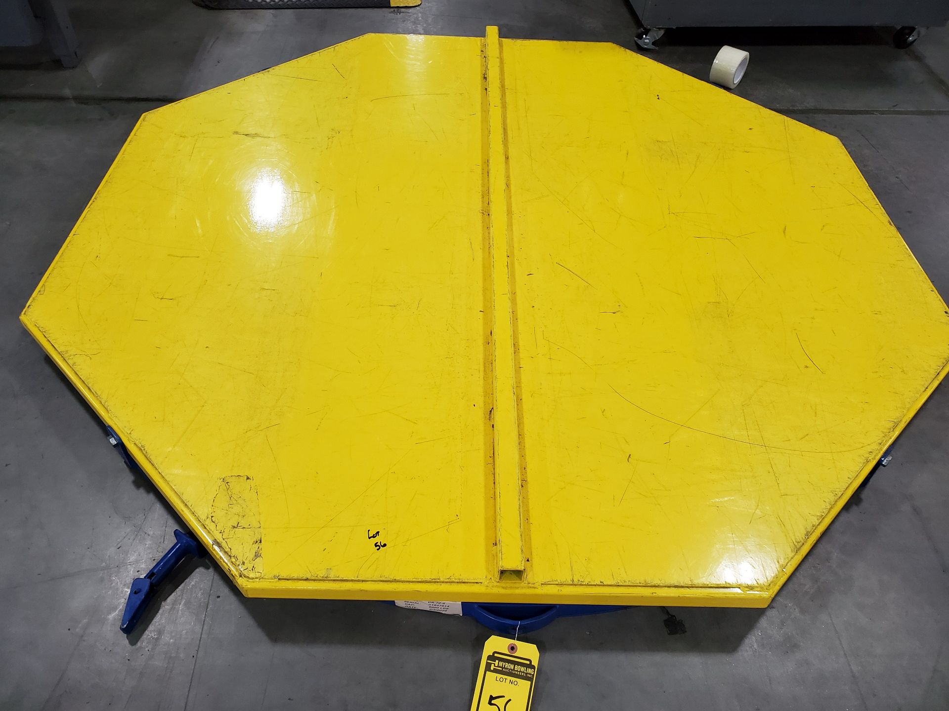 6,000 LB. 72'' X 72'' OCTAGON ROTARY FLOOR TURN TABLES, MODEL CA-72-6