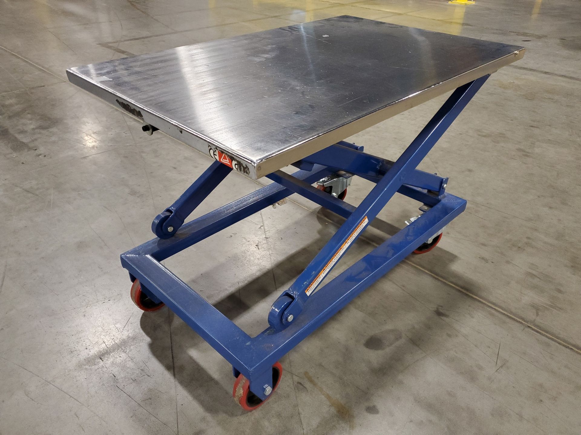 VESTIL CART-660-M STEEL MECHANICAL SCISSOR CART, 660 LBS CAPACITY, 37’‘ LENGTH X 23-1/2’‘ WIDTH - Image 3 of 8