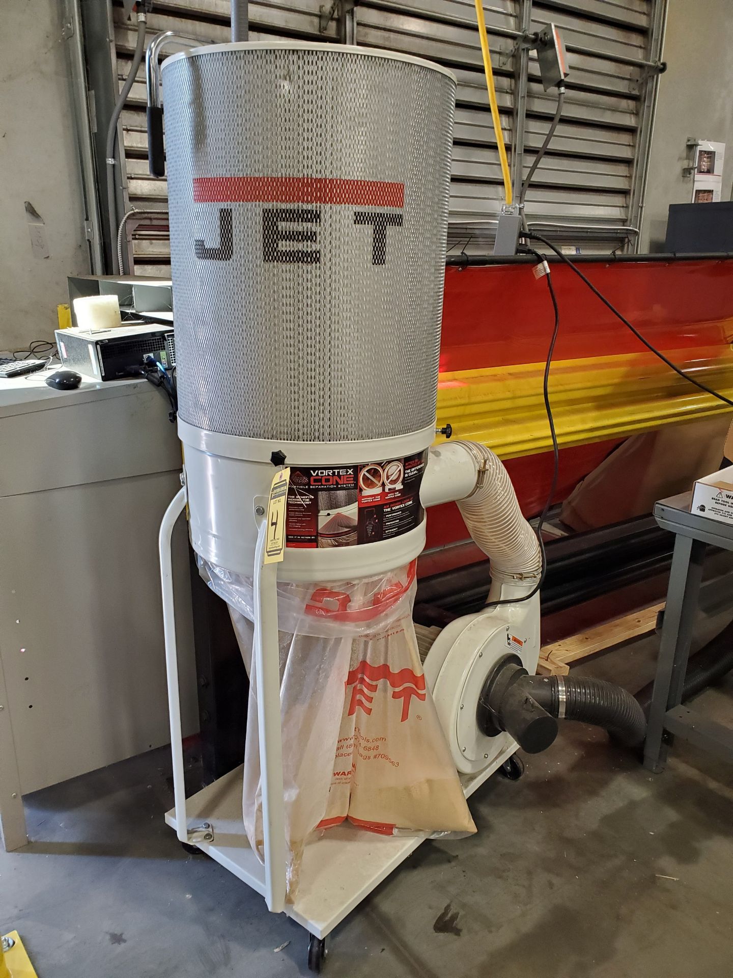 JET VORTEX CONE PORTABLE DUST COLLECTOR, MODEL DC-1100VX, 1.5 HP, 115/230V, BOTTOM REPLACEABLE BAG, - Image 2 of 6