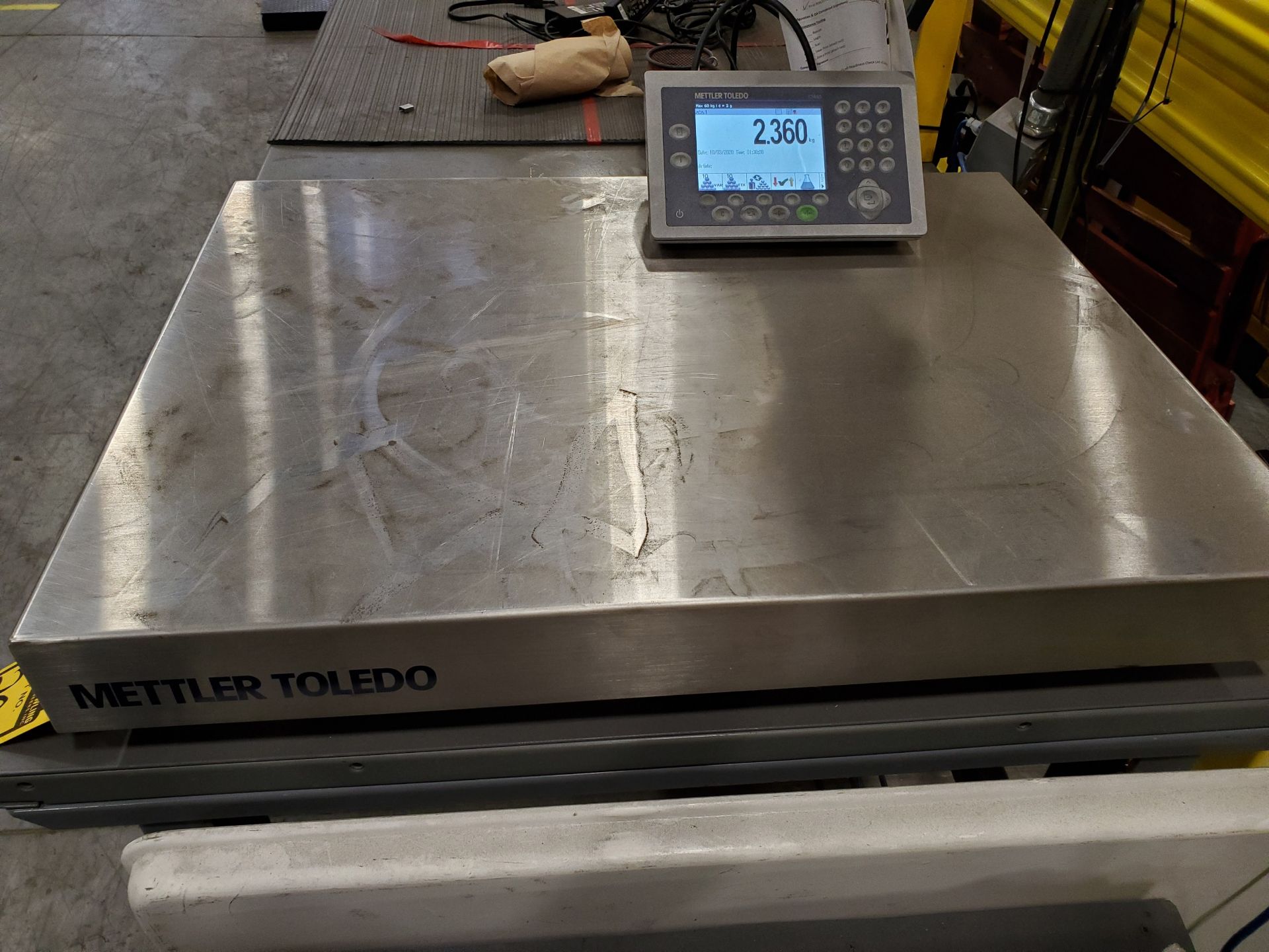 31 ½’‘ X 23 ¾’‘ METLER-TOLEDO DIGITAL PLATFORM BENCH SCALE, MODEL PB655-CC60, 120 LB. CAPACITY,