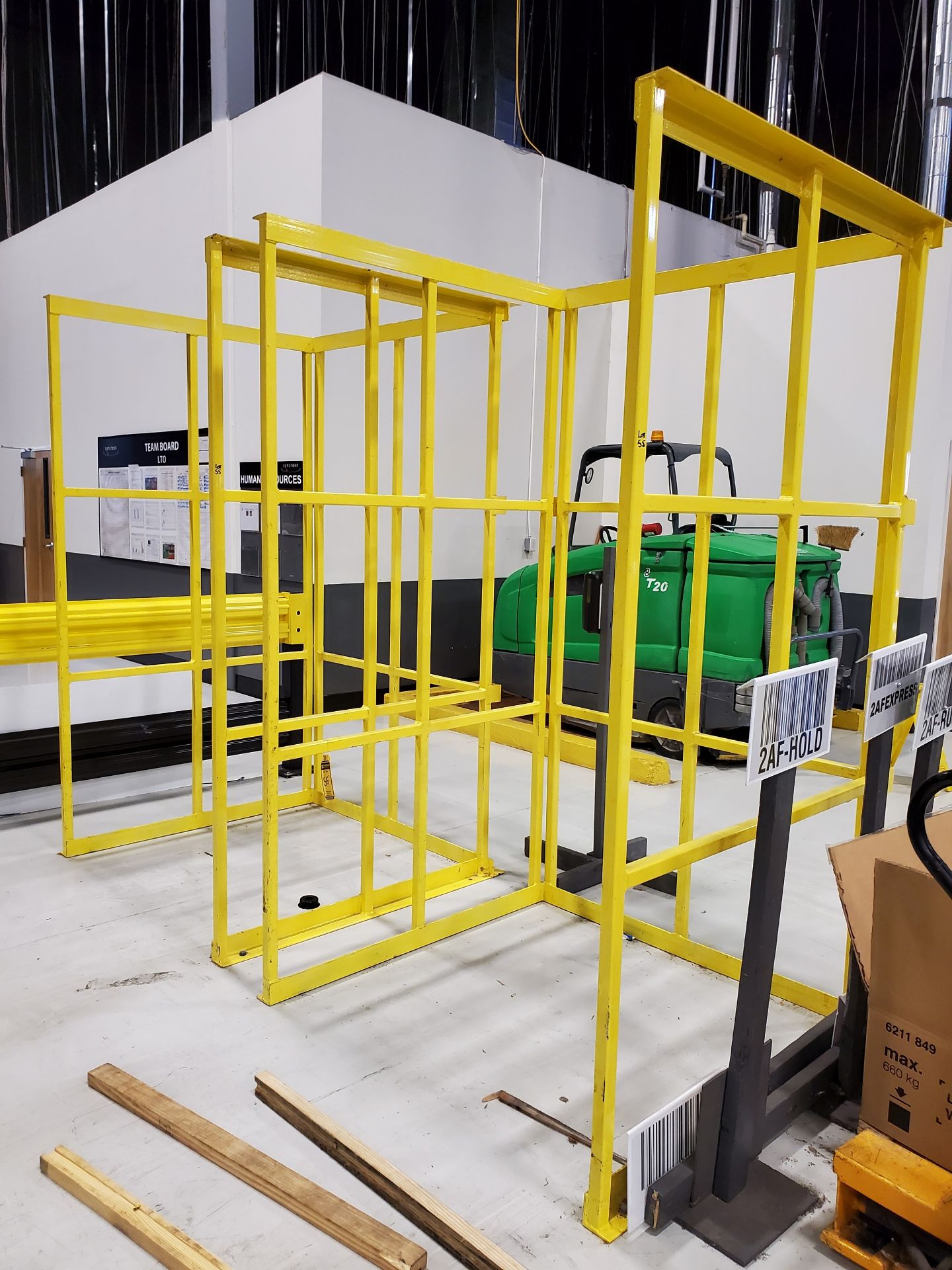 (3) STEEL PALLET STACKER FRAMES, 55 1/2’‘ X 53’‘ X 97’‘ TALL - Image 3 of 4