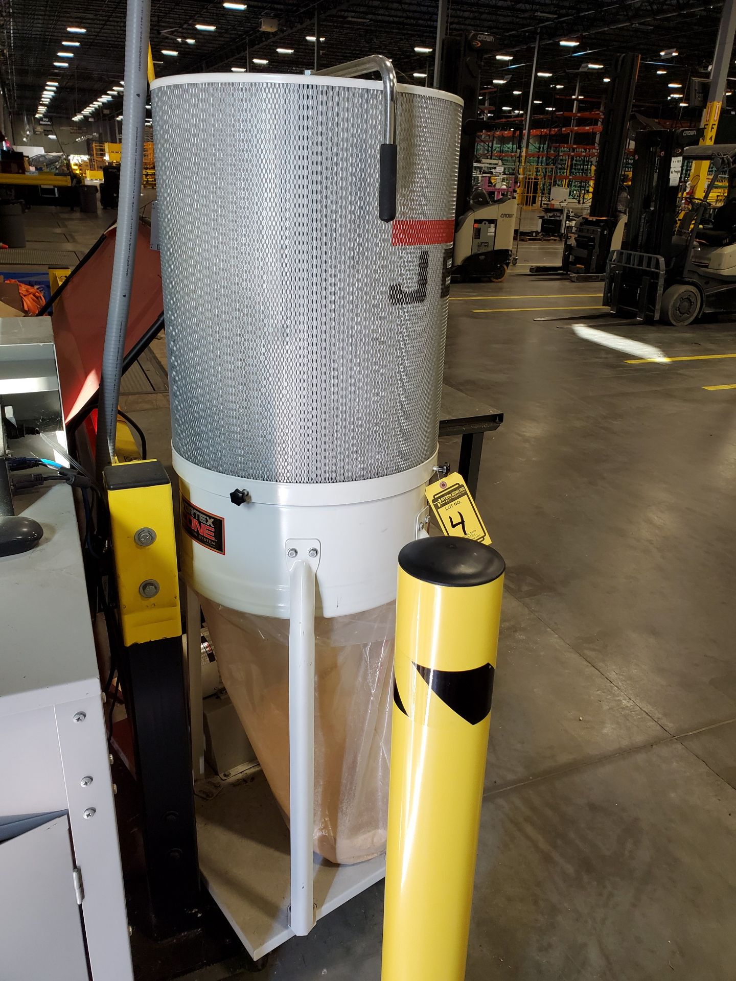 JET VORTEX CONE PORTABLE DUST COLLECTOR, MODEL DC-1100VX, 1.5 HP, 115/230V, BOTTOM REPLACEABLE BAG, - Image 3 of 6