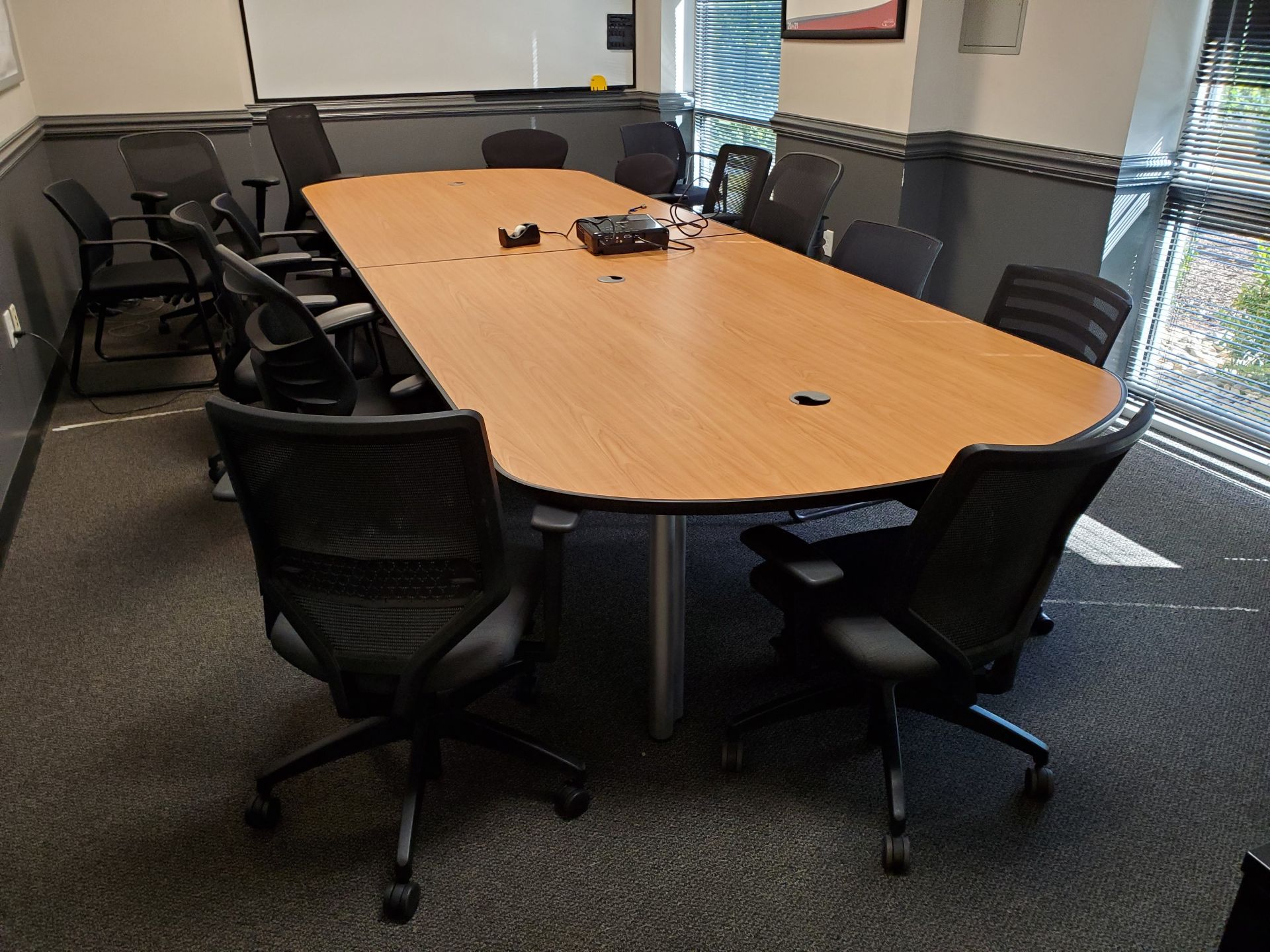 CONFERENCE ROOM – TABLE, CONFERENCE OFFICE CHAIRS & CABINETS