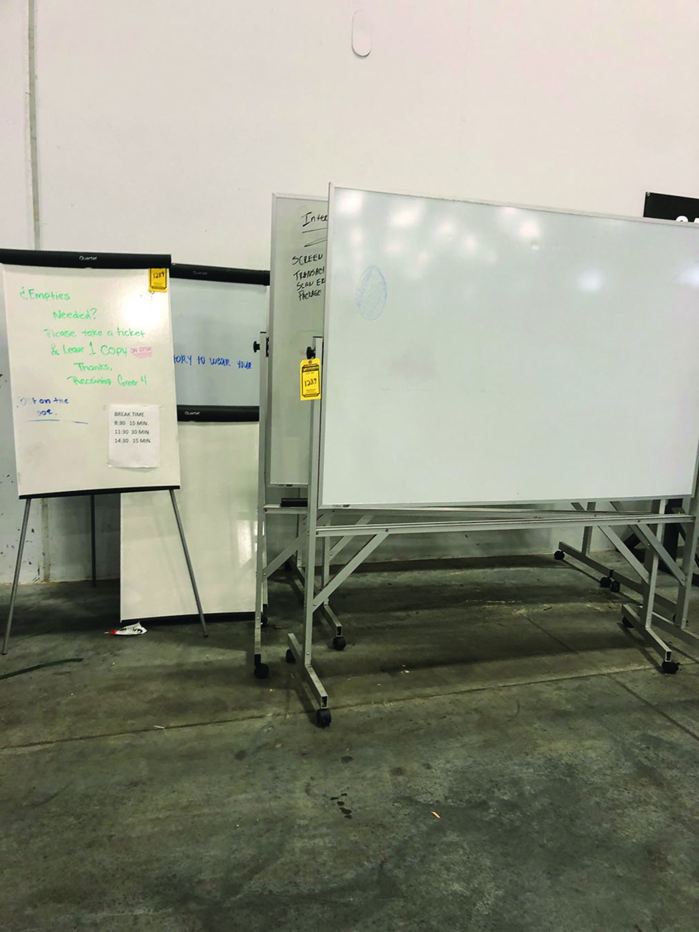 (4) ROLLING WHITE BOARDS AND (3) EASEL WHITE BOARDS - Image 2 of 2