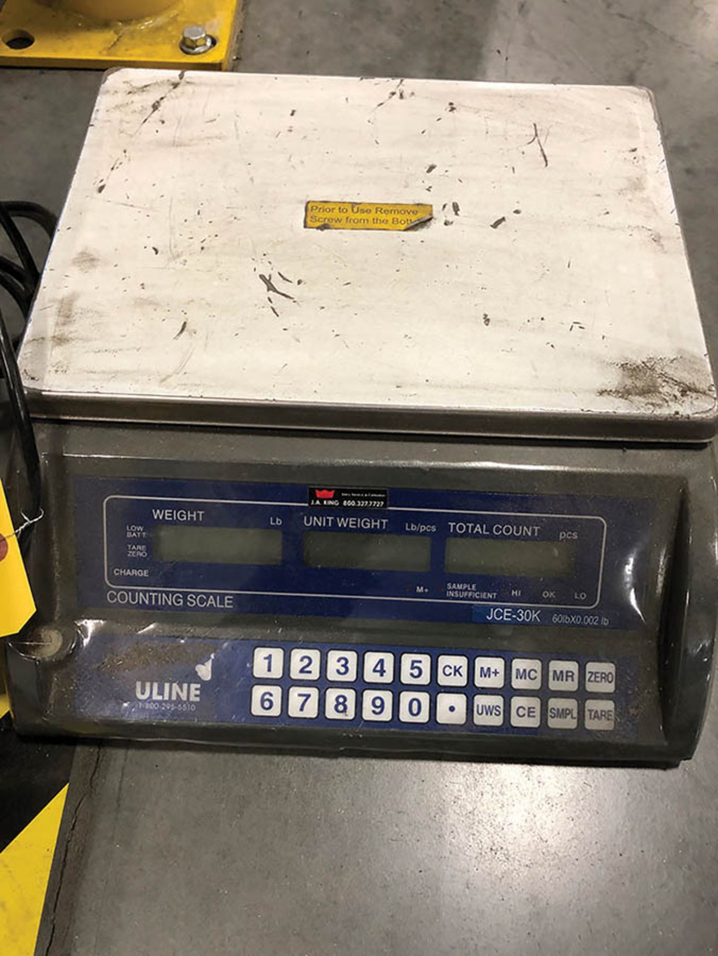 ULINE COUNTING SCALE, MODEL JCE-30K