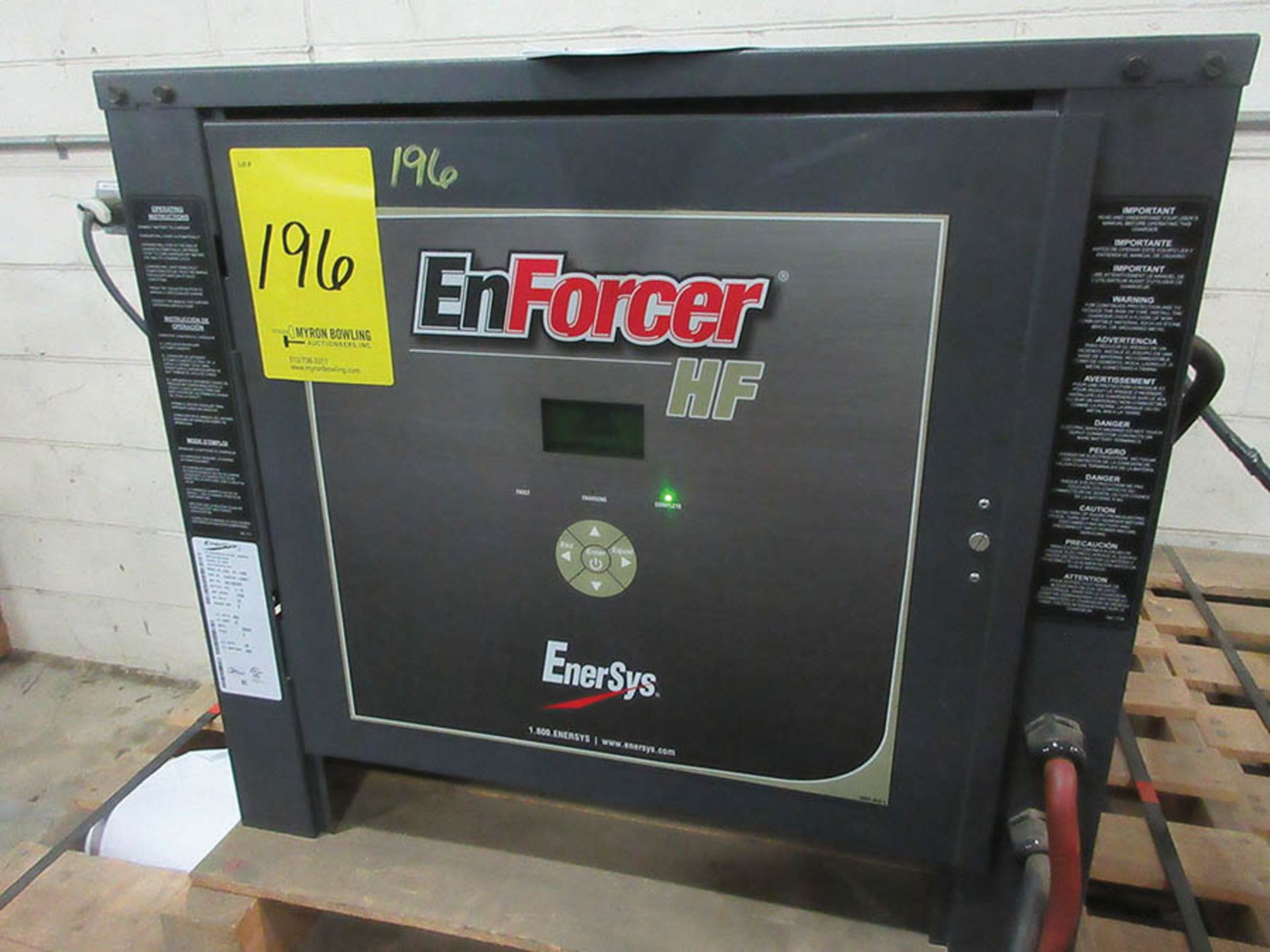 ENFORCER HF 36V. BATTERY CHARGER, MODEL: EH3-18-1200, S/N M1186209