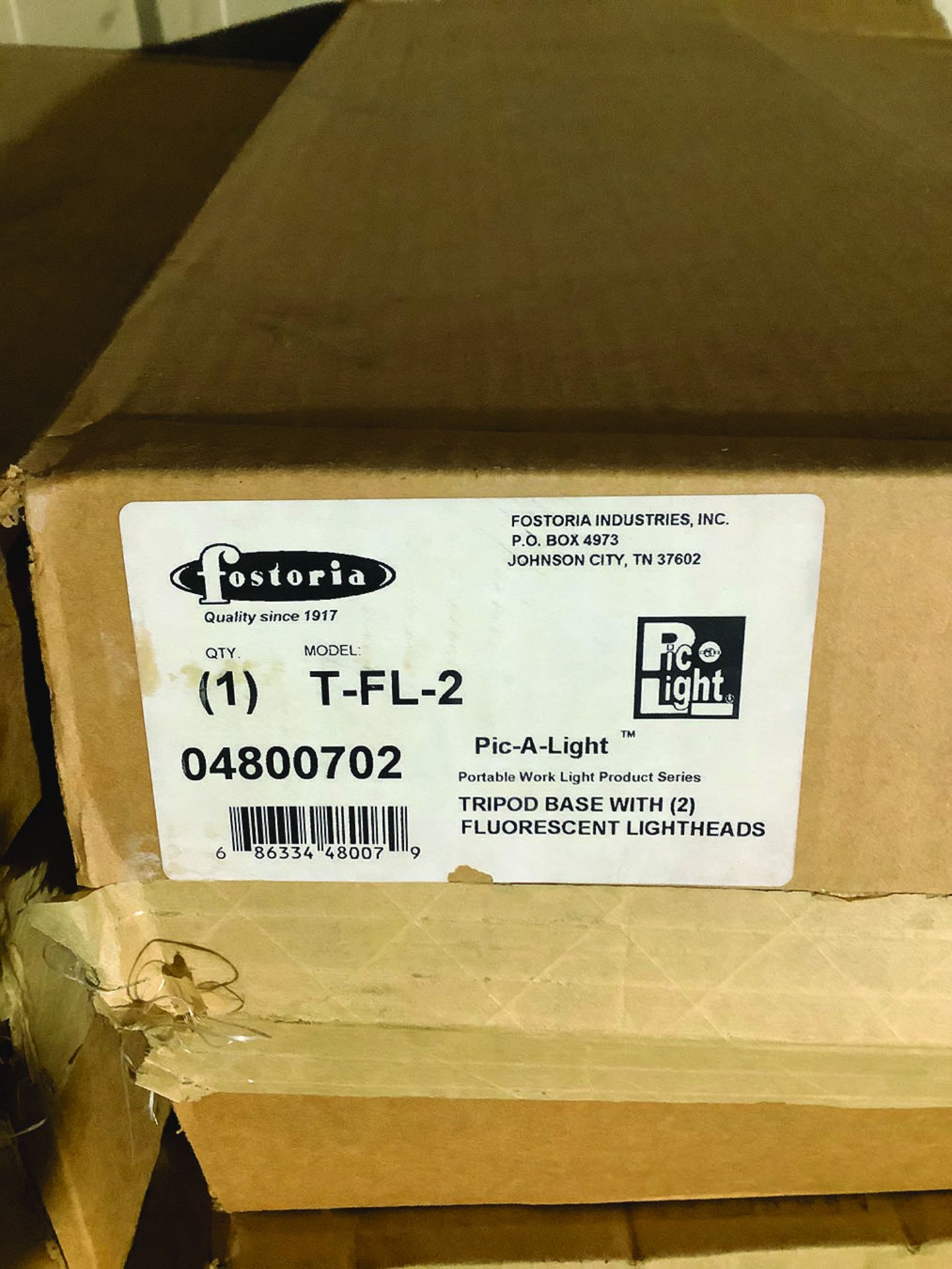 (3X) FOSTORIA PIC-A-LIGHT FLUORESCENT PORTABLE LIGHT FIXTURE, MODEL T-F-2 - Image 3 of 3